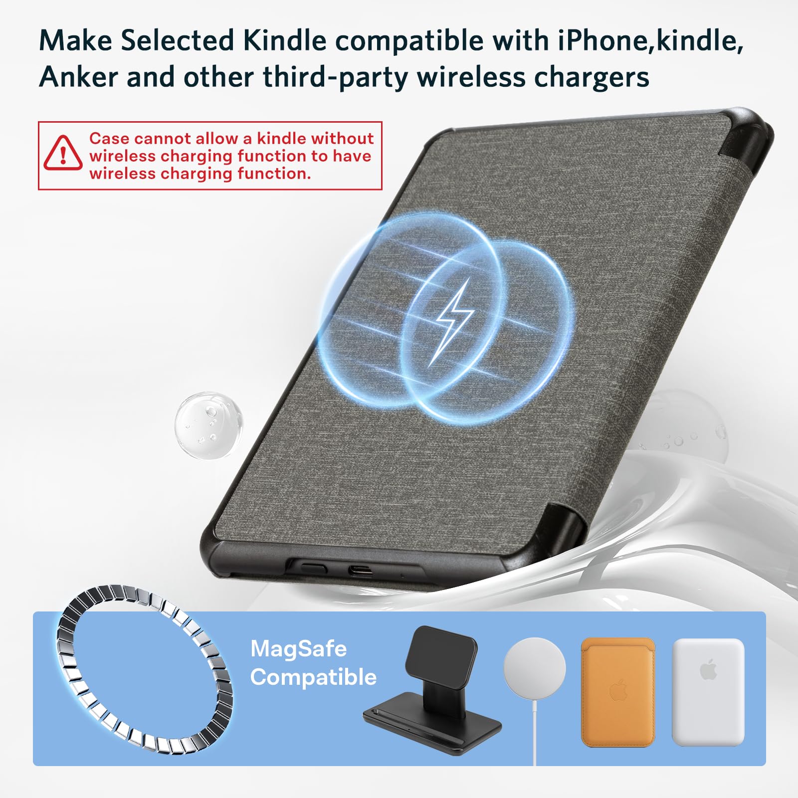 Essentials Mag Ring Kindle Paper White 6th-Magnetic#Color_Gray