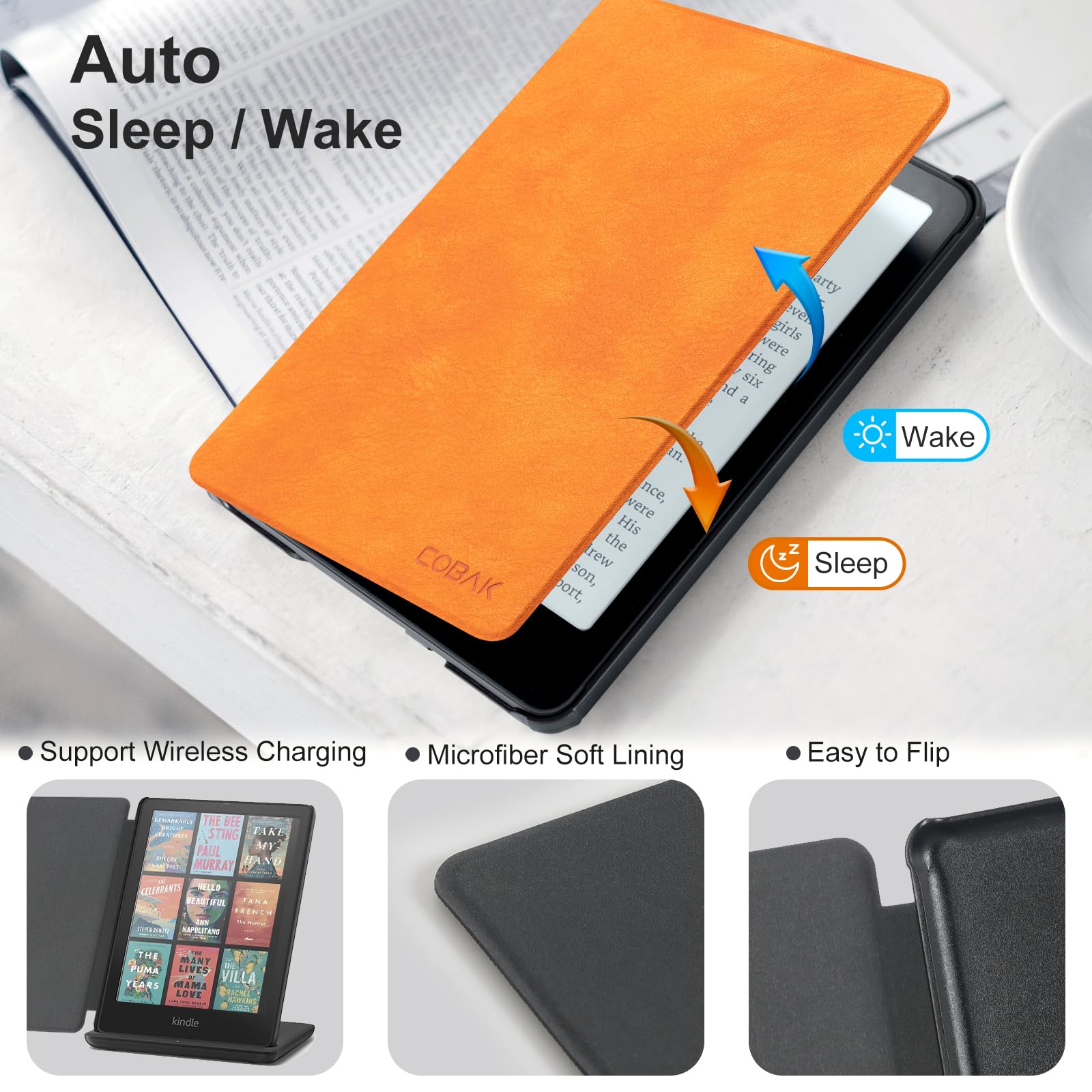 Essentials Mag Ring Kindle Paper White 6th-Magnetic#Color_Orange
