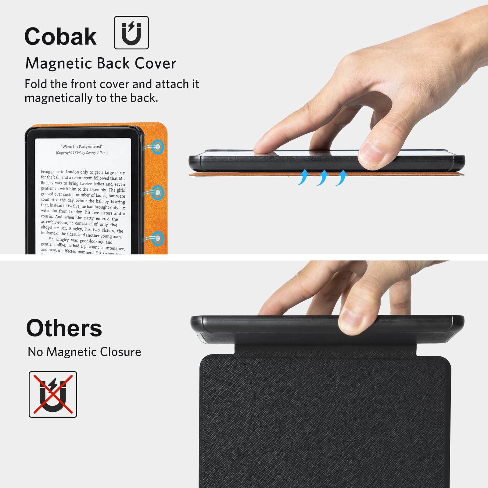 Essentials Mag Ring Kindle Paper White 6th-Magnetic#Color_Orange