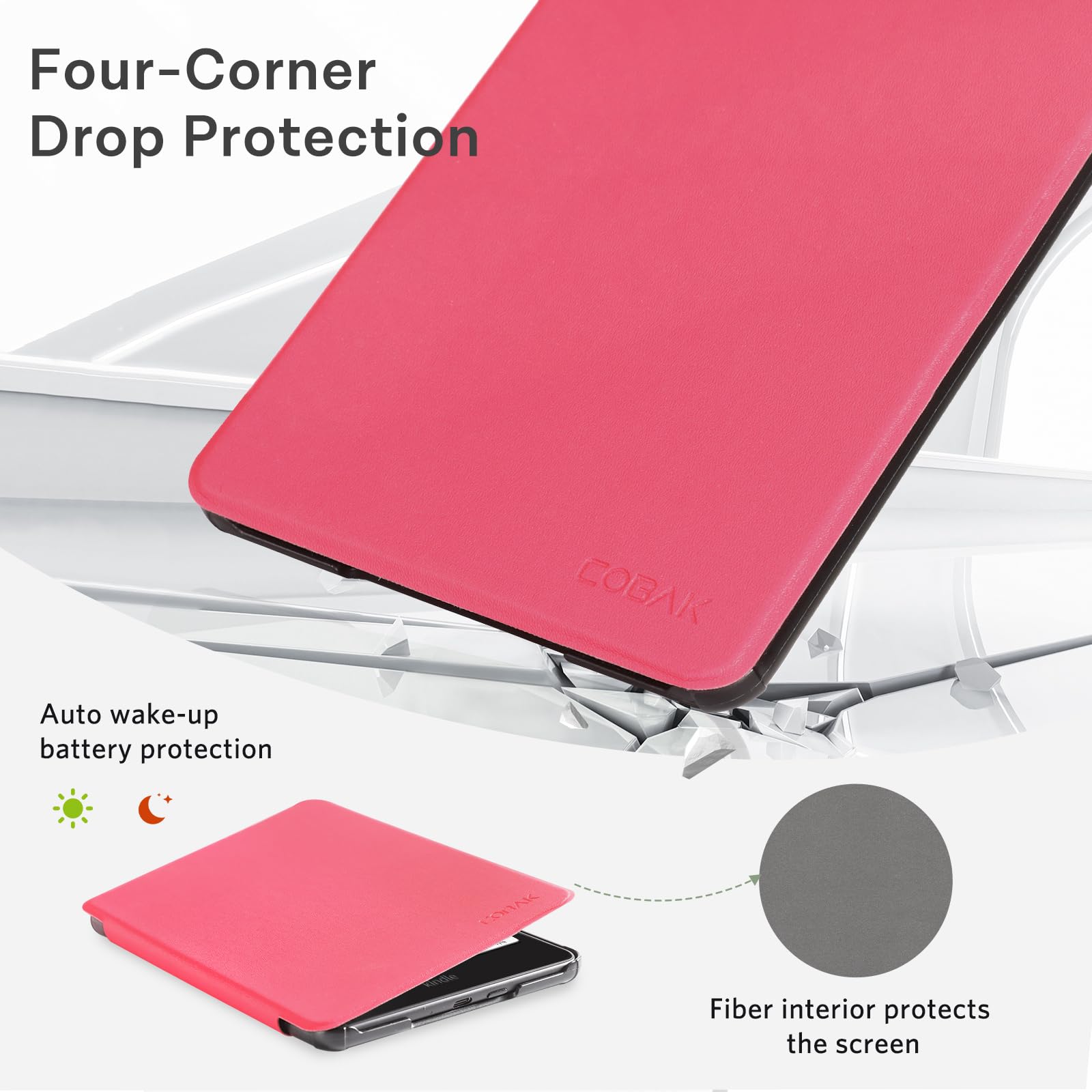 Essentials Mag Ring Kindle Paper White 6th-Magnetic#Color_Raspberry