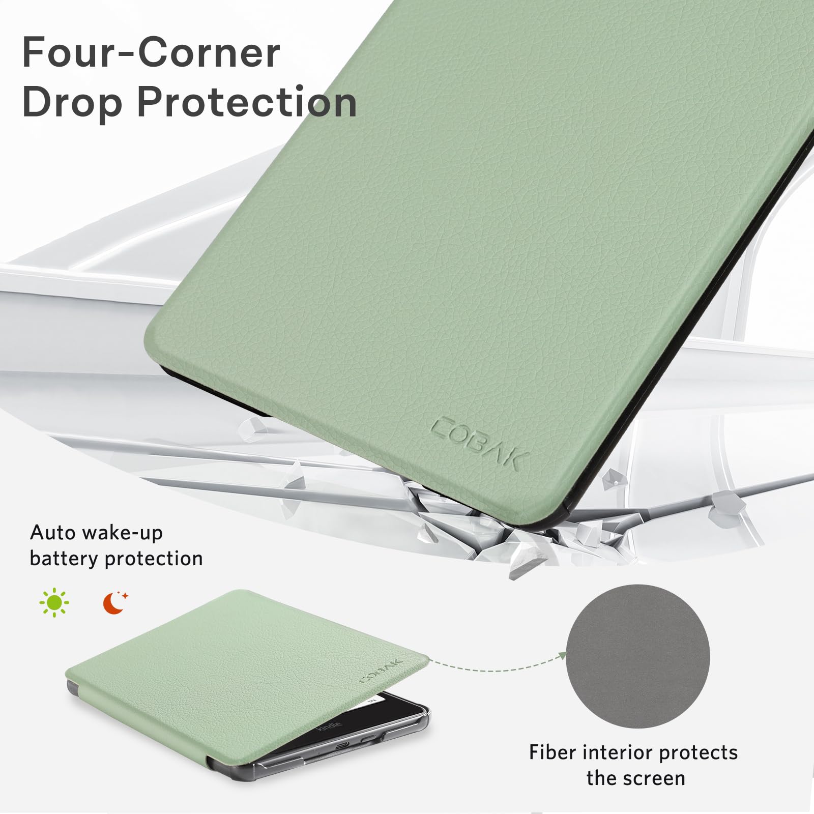 Essentials Mag Ring Kindle Paper White 6th-Magnetic#Color_Sage Green