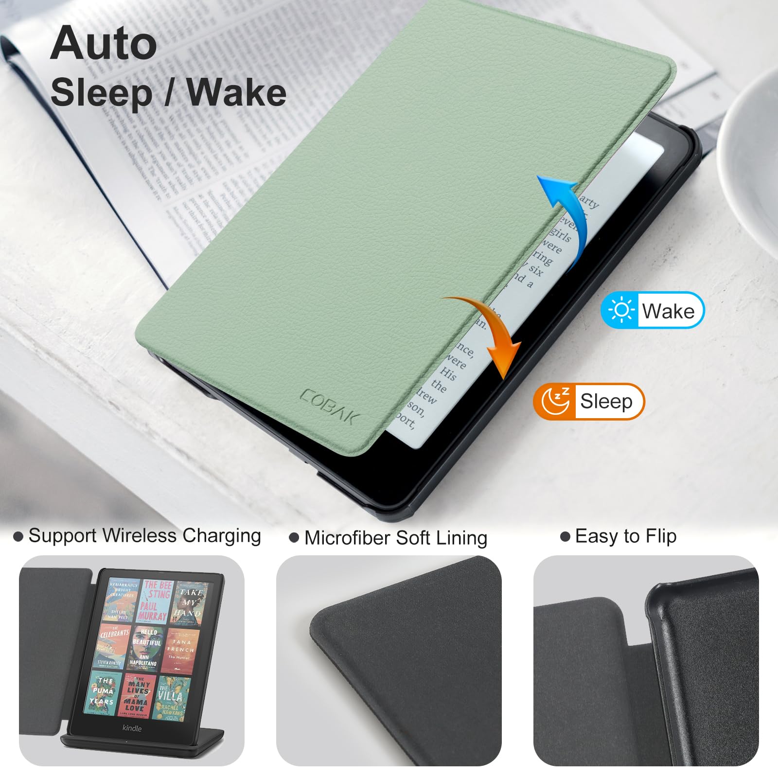 Essentials Mag Ring Kindle Paper White 6th-Magnetic#Color_Sage Green