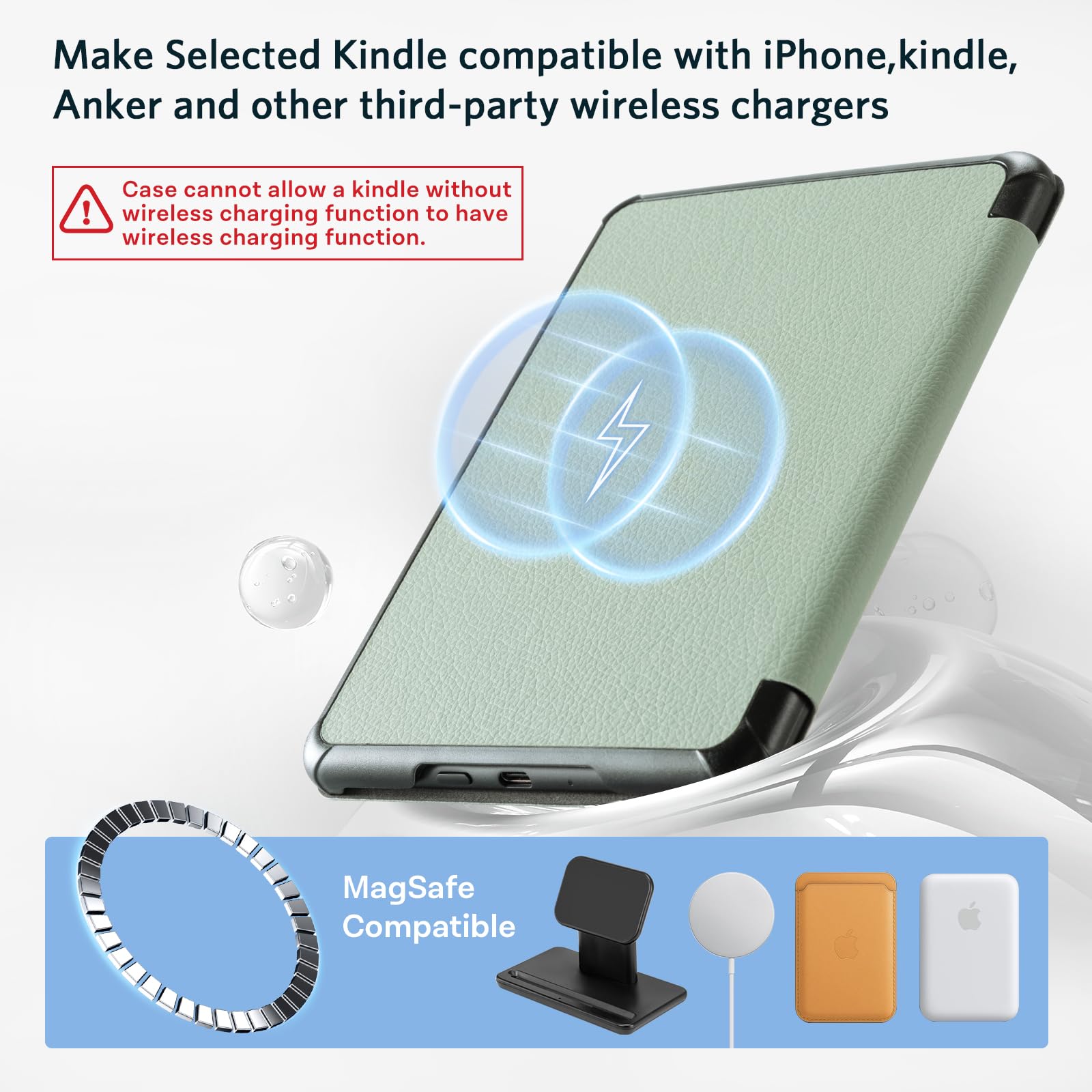 Essentials Mag Ring Kindle Paper White 6th-Magnetic#Color_Sage Green