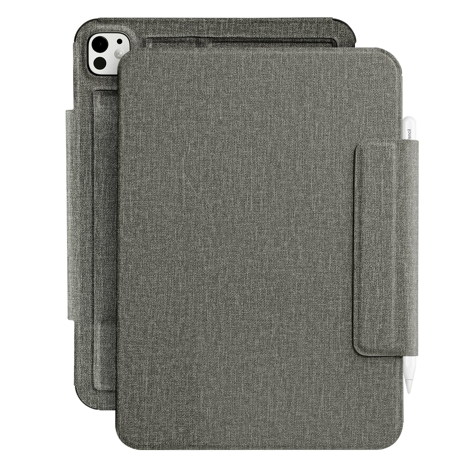 Essentials Matte iPad Pro 11-2024 Magnetic with Stand#Color_Gray