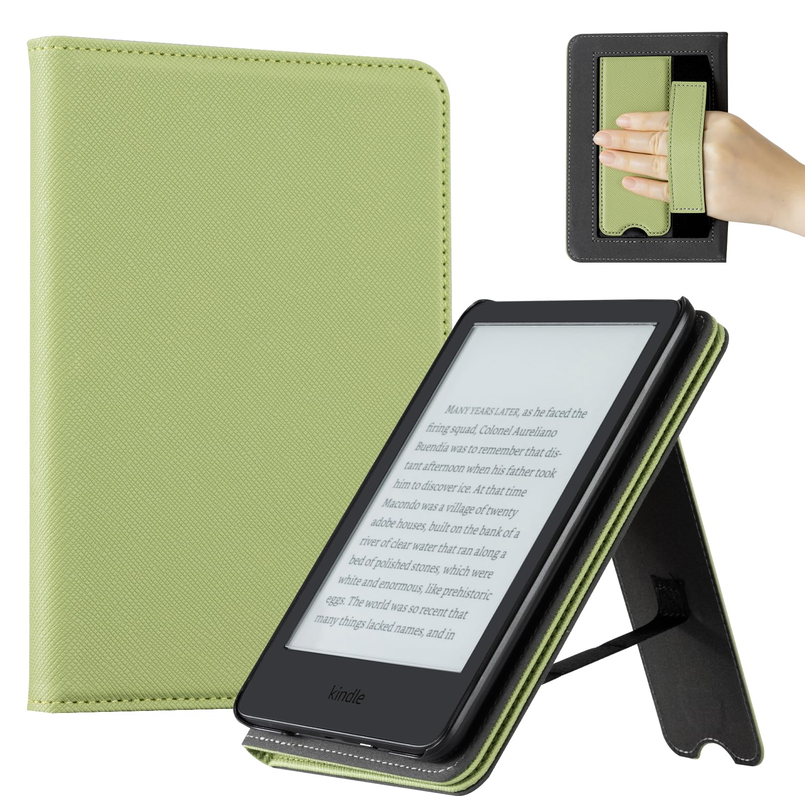 Essentials Rustic Serenity 6 Inch Kindle Stand#Color_Matcha