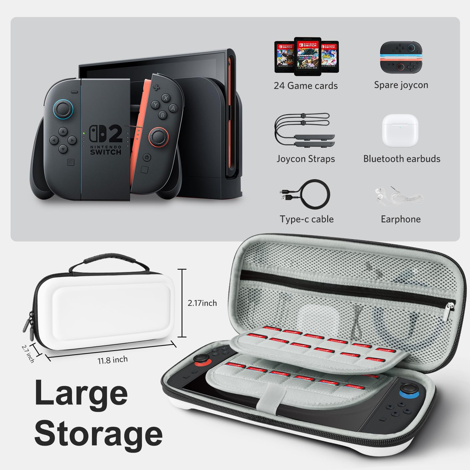 Essentials Switch2-EVA storage bag#Color_White
