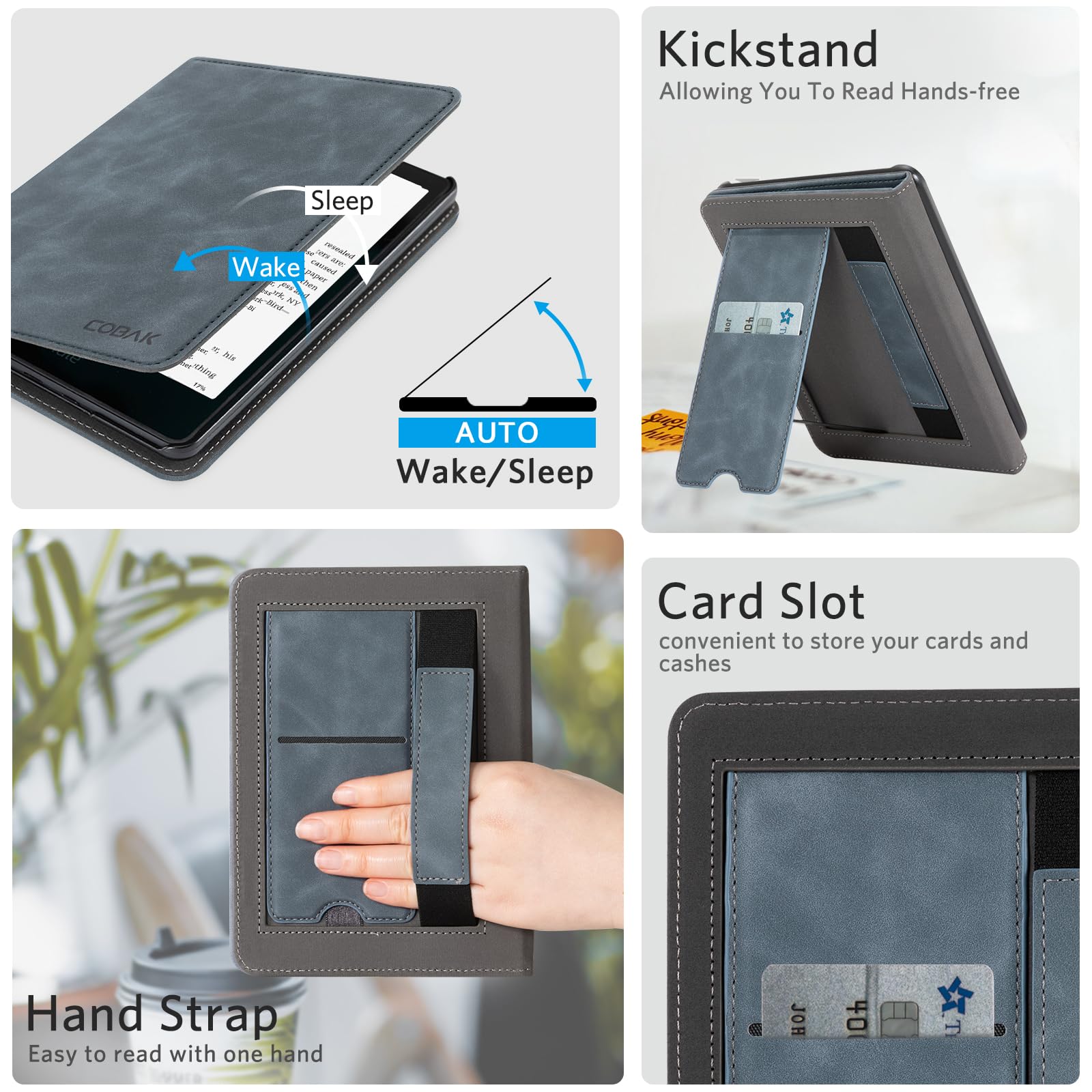 Kindle Paperwhite 12th Gen (2024 7 inch) stand#Color_Blue Gray