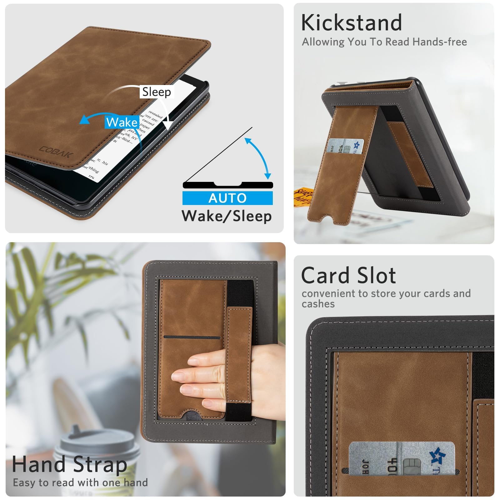 Kindle Paperwhite 12th Gen (2024 7 inch) stand#Color_Brown