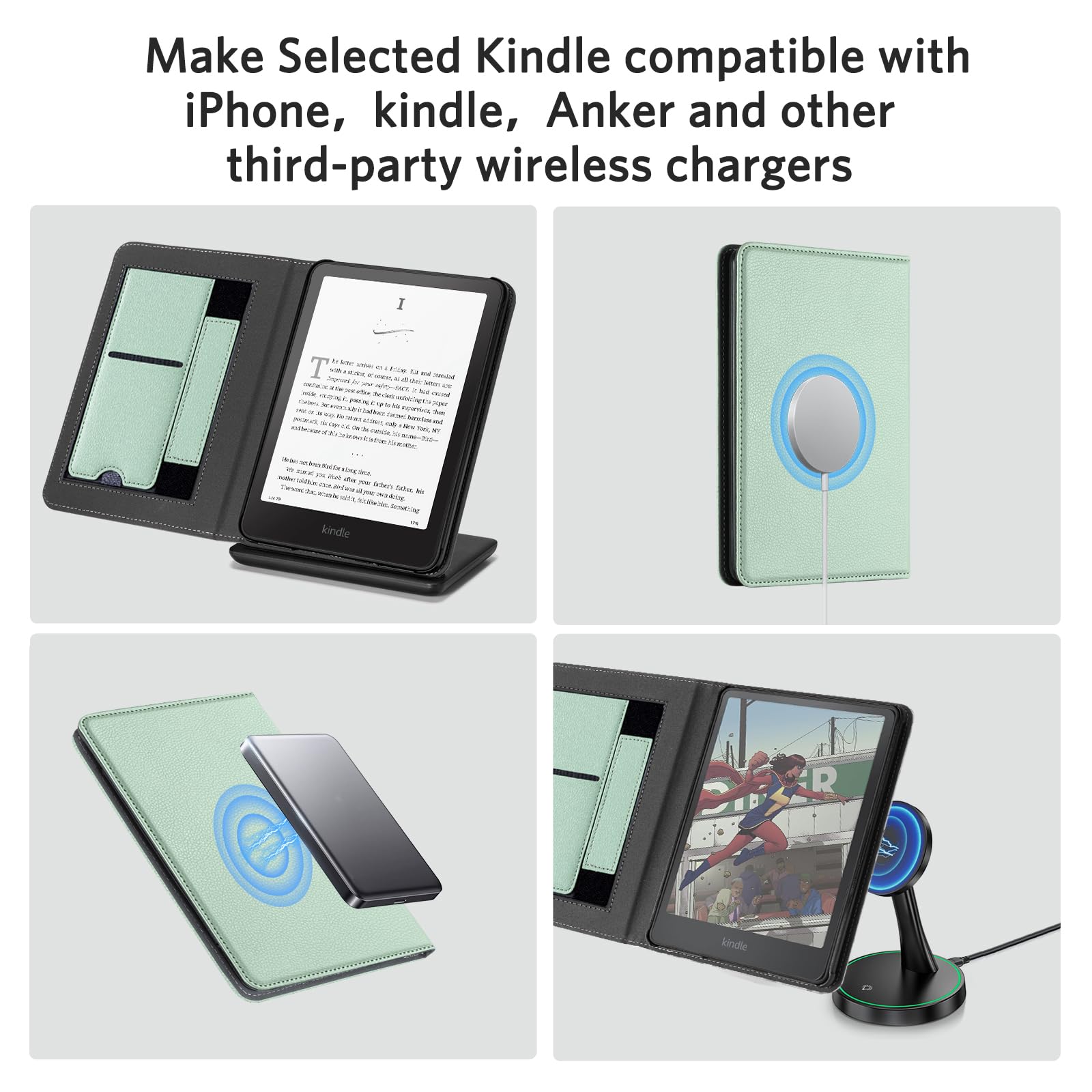 Kindle Paperwhite 12th Gen (2024 7 inch) stand#Color_Sage Green
