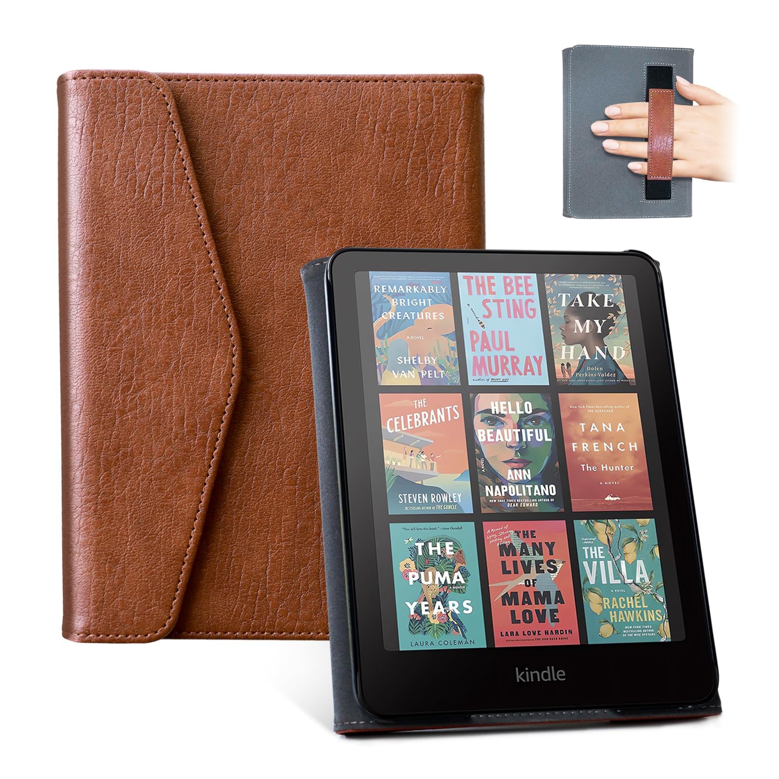 Essentials Vintage Kindle Paper White 6th-Buckle Style#Color_Brown