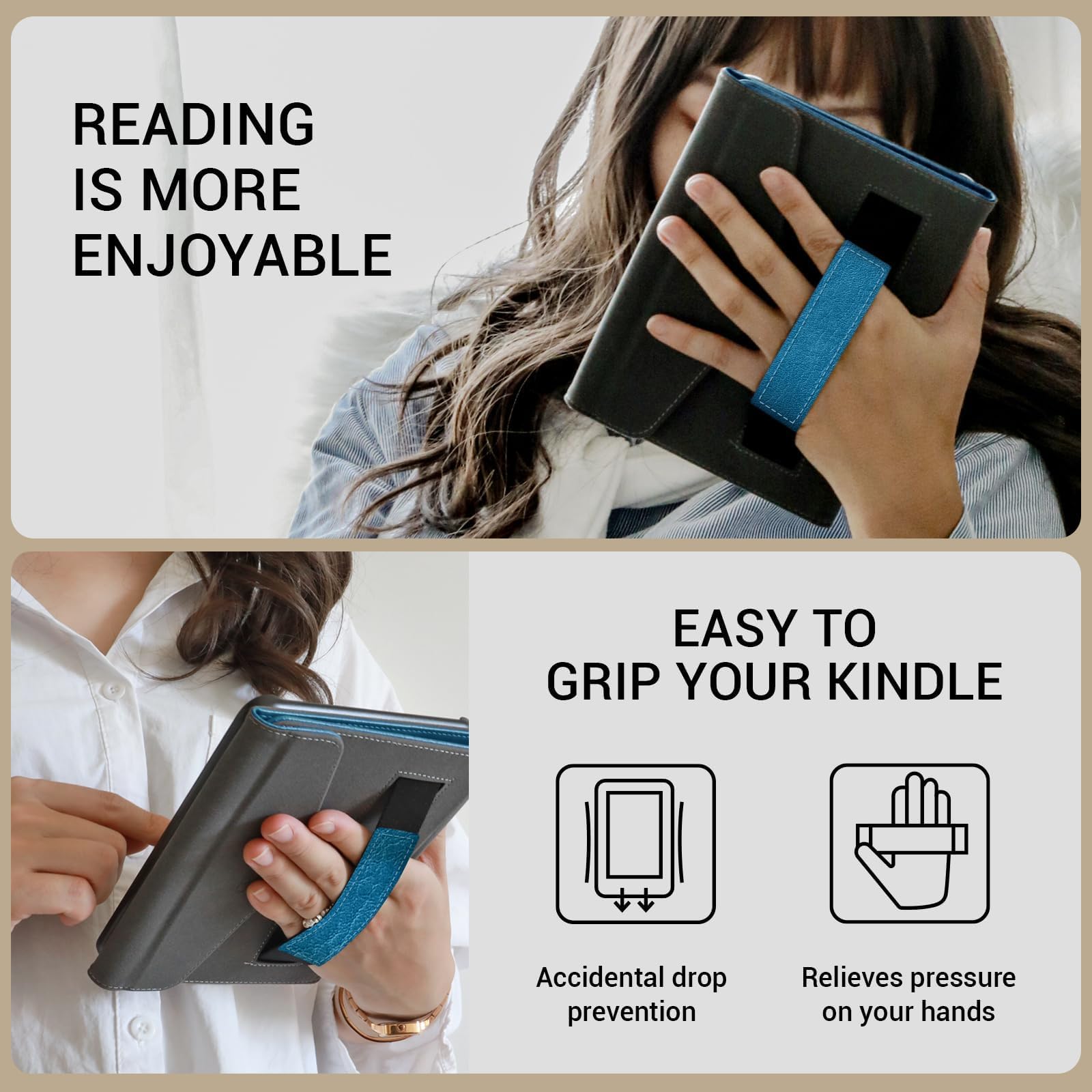 Essentials Vintage Kindle Paper White 6th-Buckle Style#Color_Blue