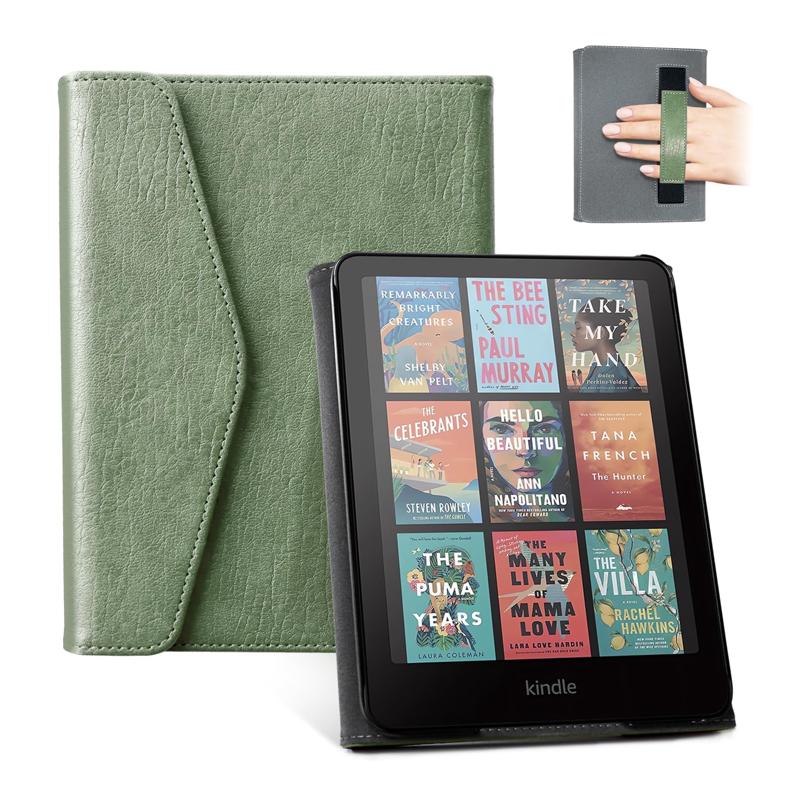 Essentials Vintage Kindle Paper White 6th-Buckle Style#Color_Green