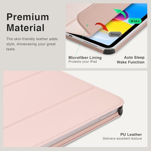 Essentials iPad (A16) tri-fold-Magnetic#Color Pink