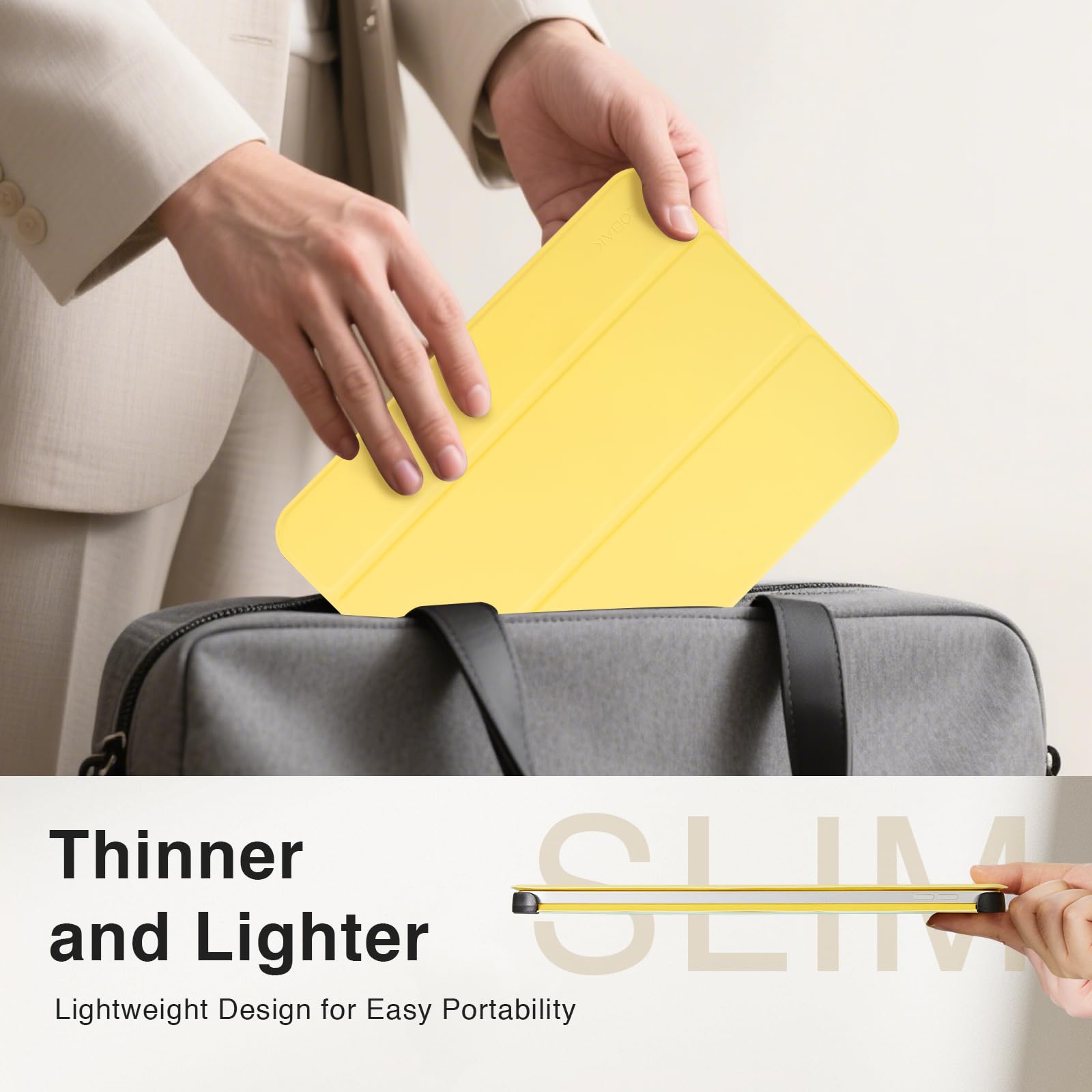 Essentials iPad (A16) tri-fold-Magnetic#Color Yellow