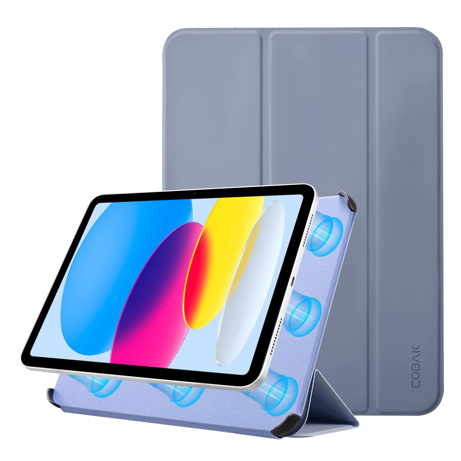 Essentials iPad (A16) tri-fold-Magnetic#Color lilac
