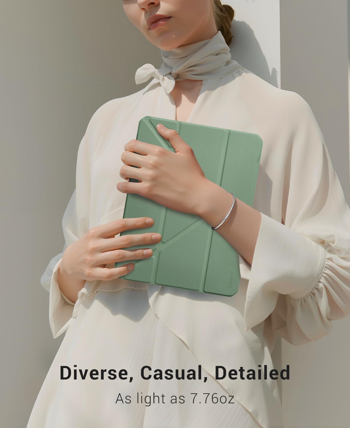 iPad 11th Gen (A16) 11" (2025) & 10th Gen 10.9" (2022) Case With Magnetic Stand#Color_Sage Green