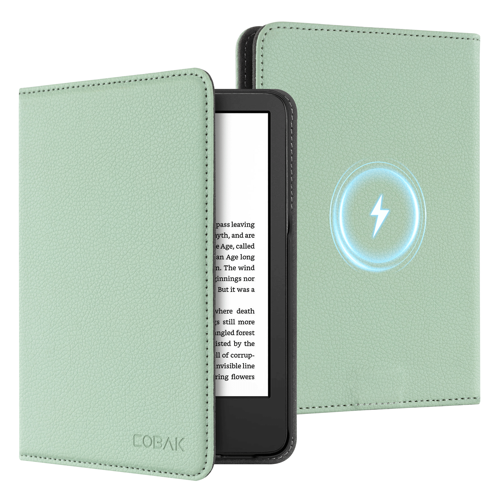 Kindle (2022/2024 6 Inch) Wireless Charging Case#Color_Sage Green