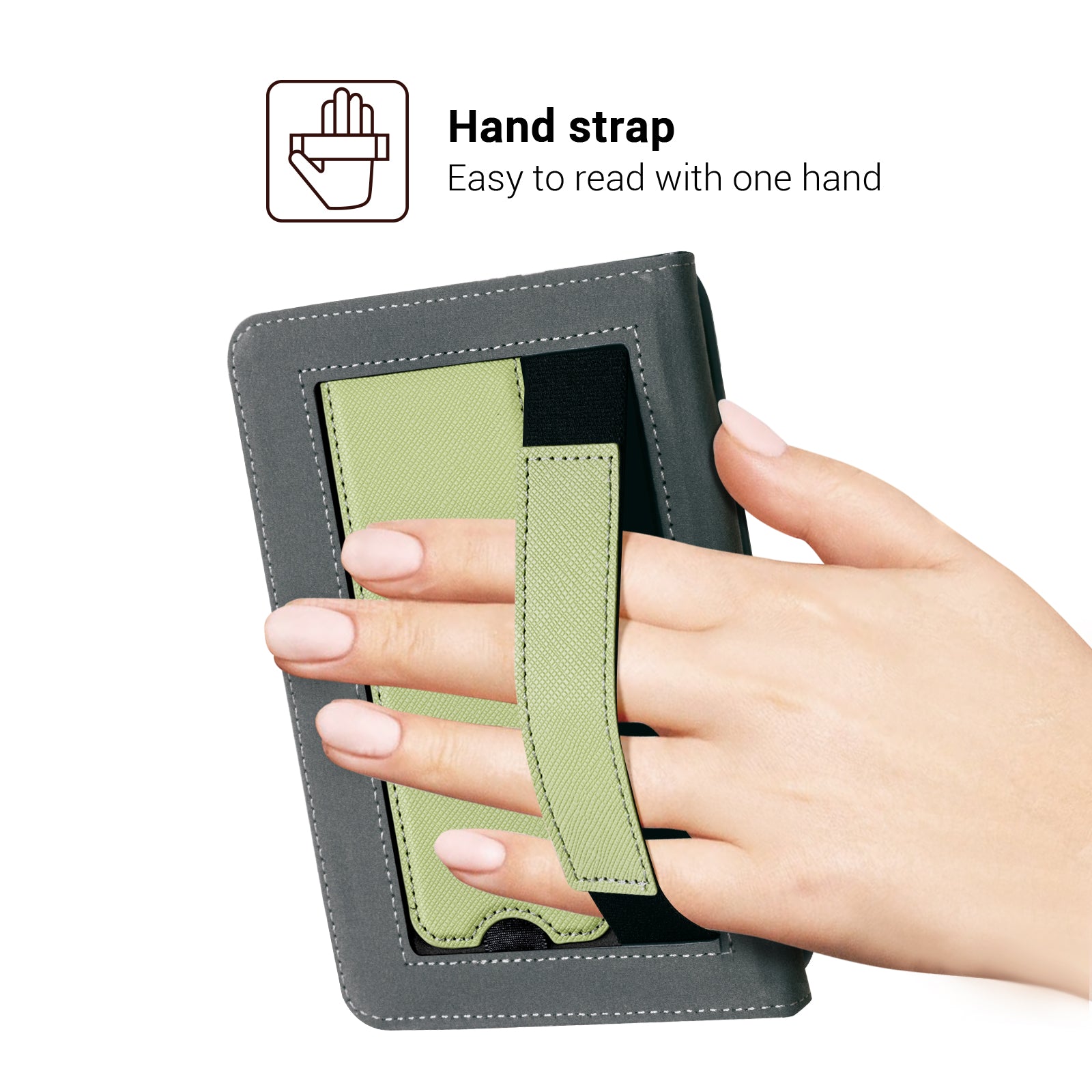 Kindle Basic (2022/2024 6 INCH) Case With Stand#Color_Matcha
