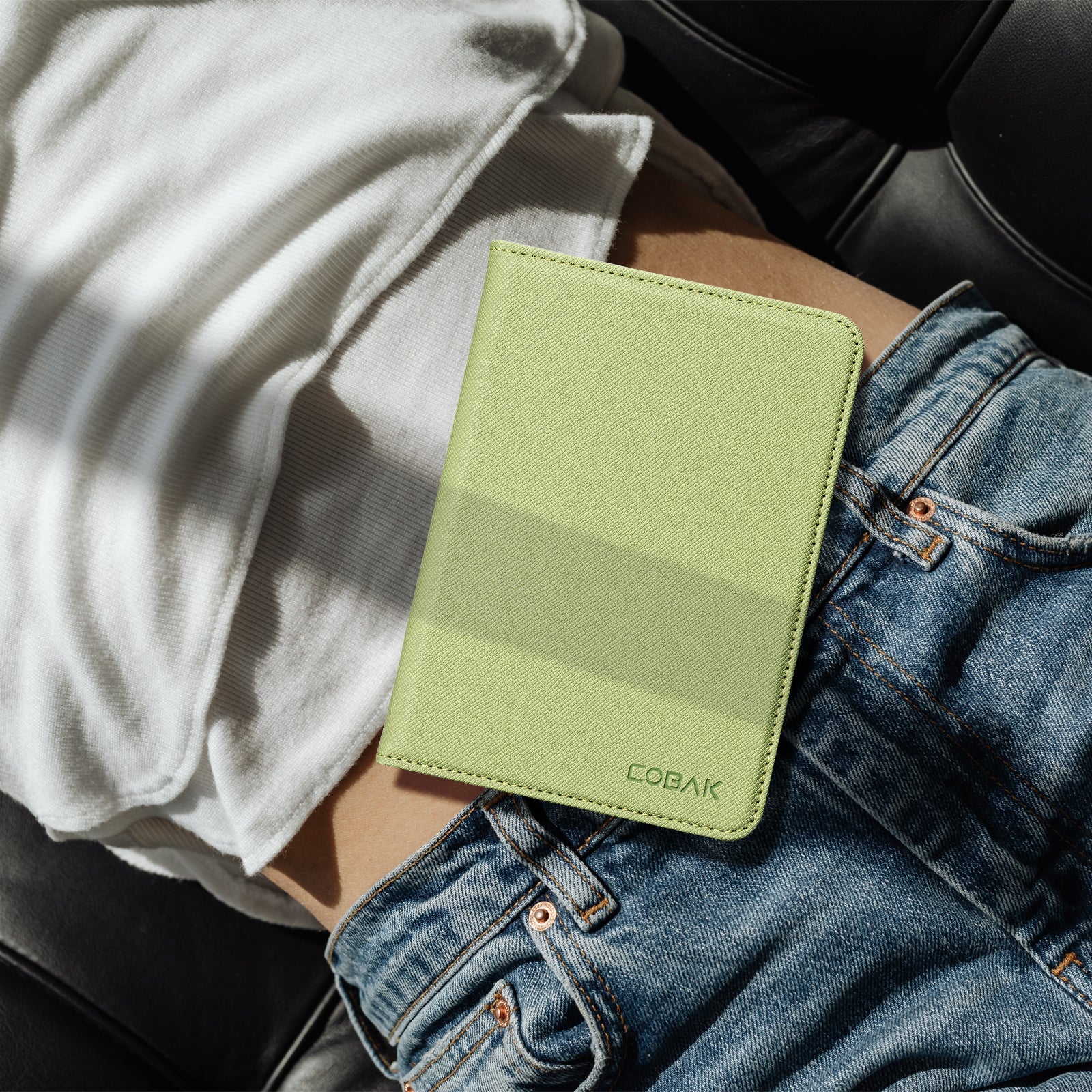 Kindle Basic (2022/2024 6 INCH) Case With Stand#Color_Matcha