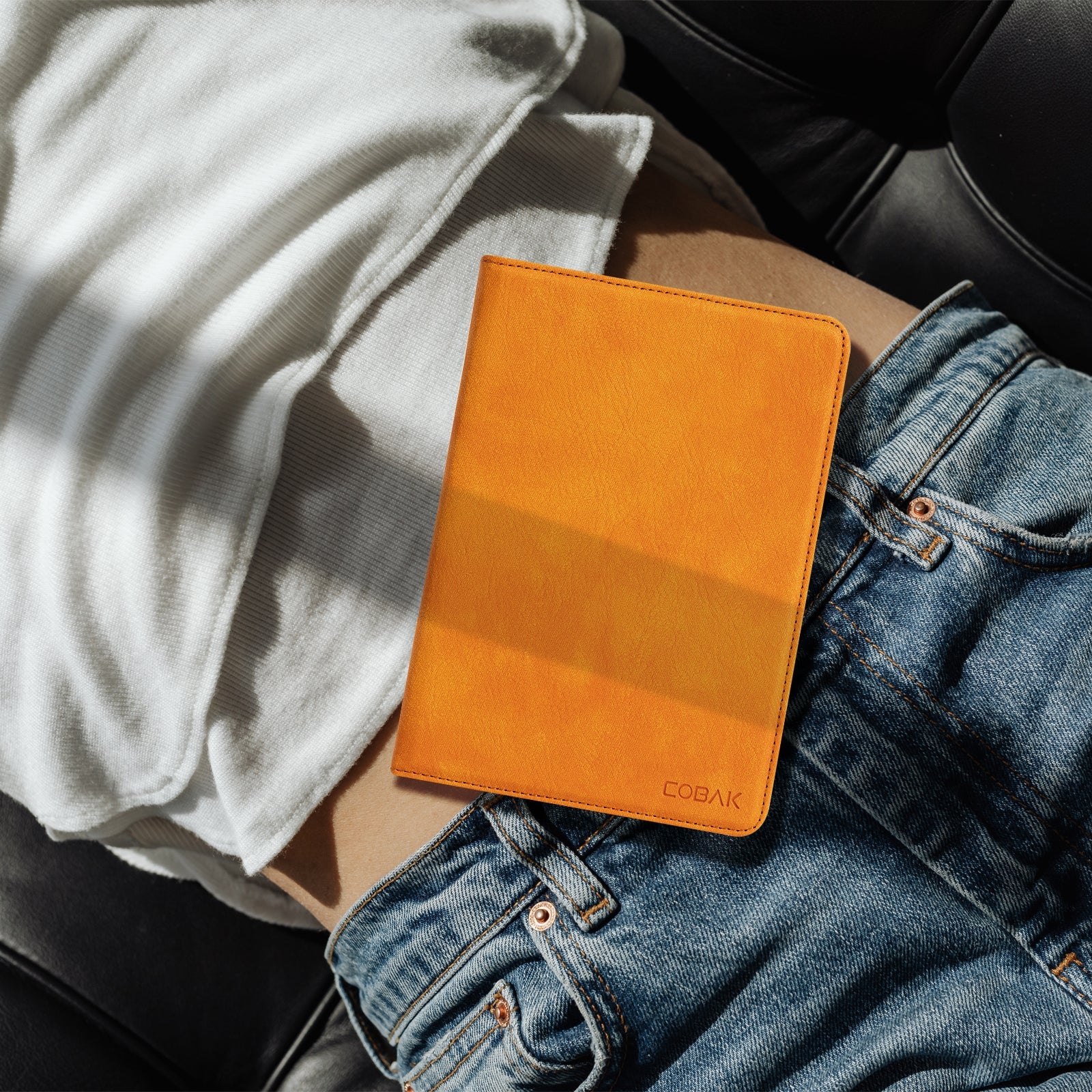 Kindle Basic (2022/2024 6 INCH) Case With Stand#Color_Orange