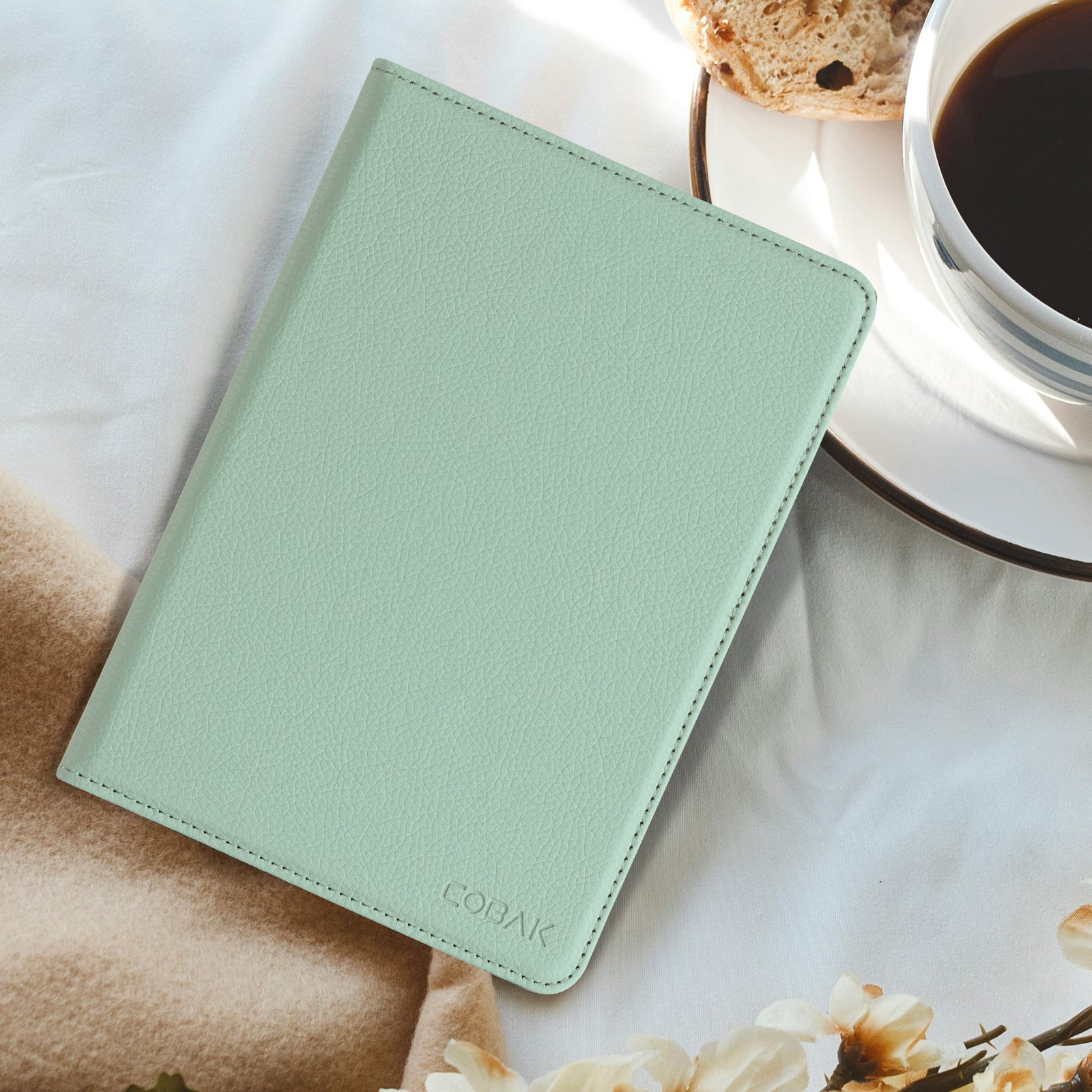 Kindle Basic (2022/2024 6 INCH) Case With Stand#Color_Sage Green
