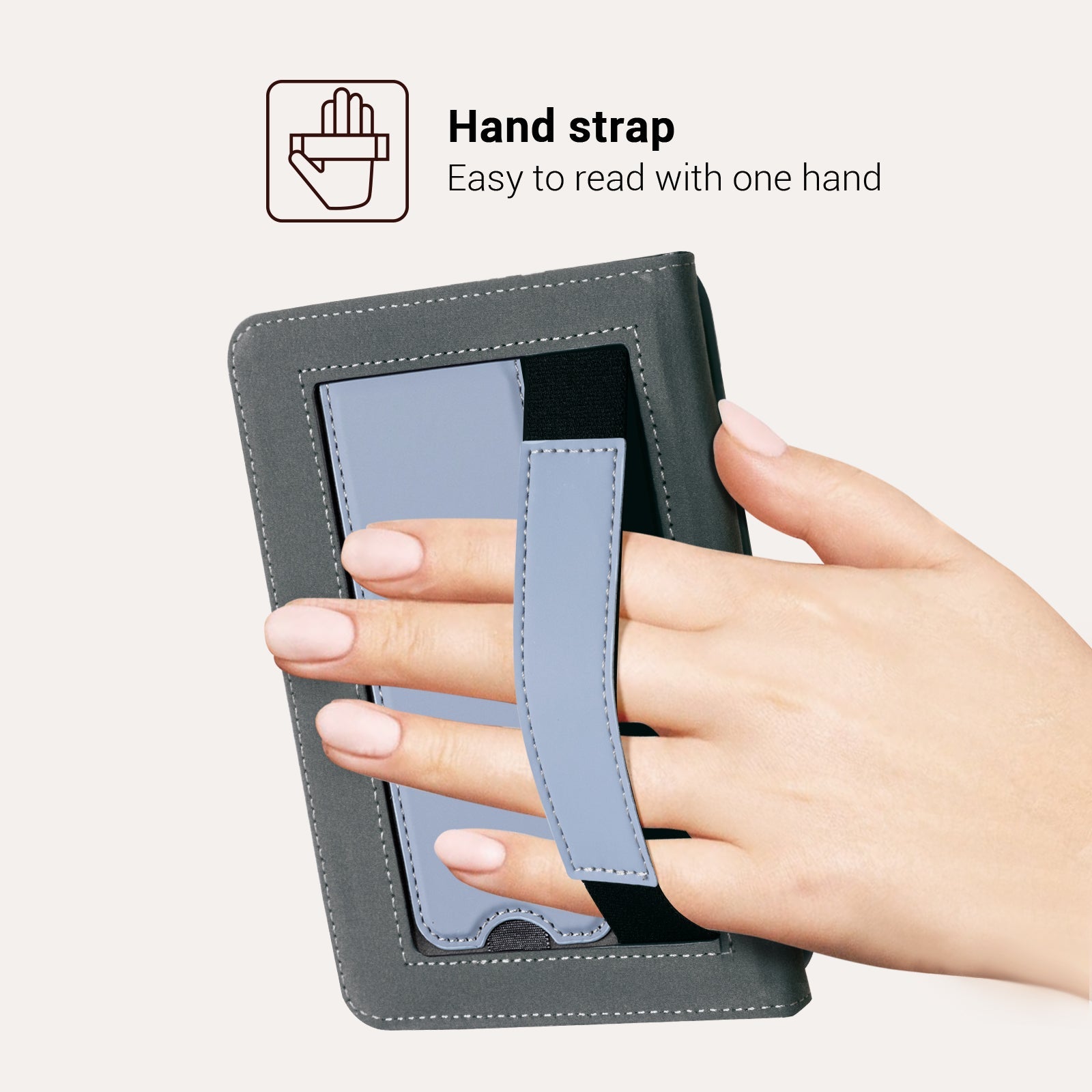Kindle Basic (2022/2024 6 INCH) Case With Stand#Color_Skin Like Purple