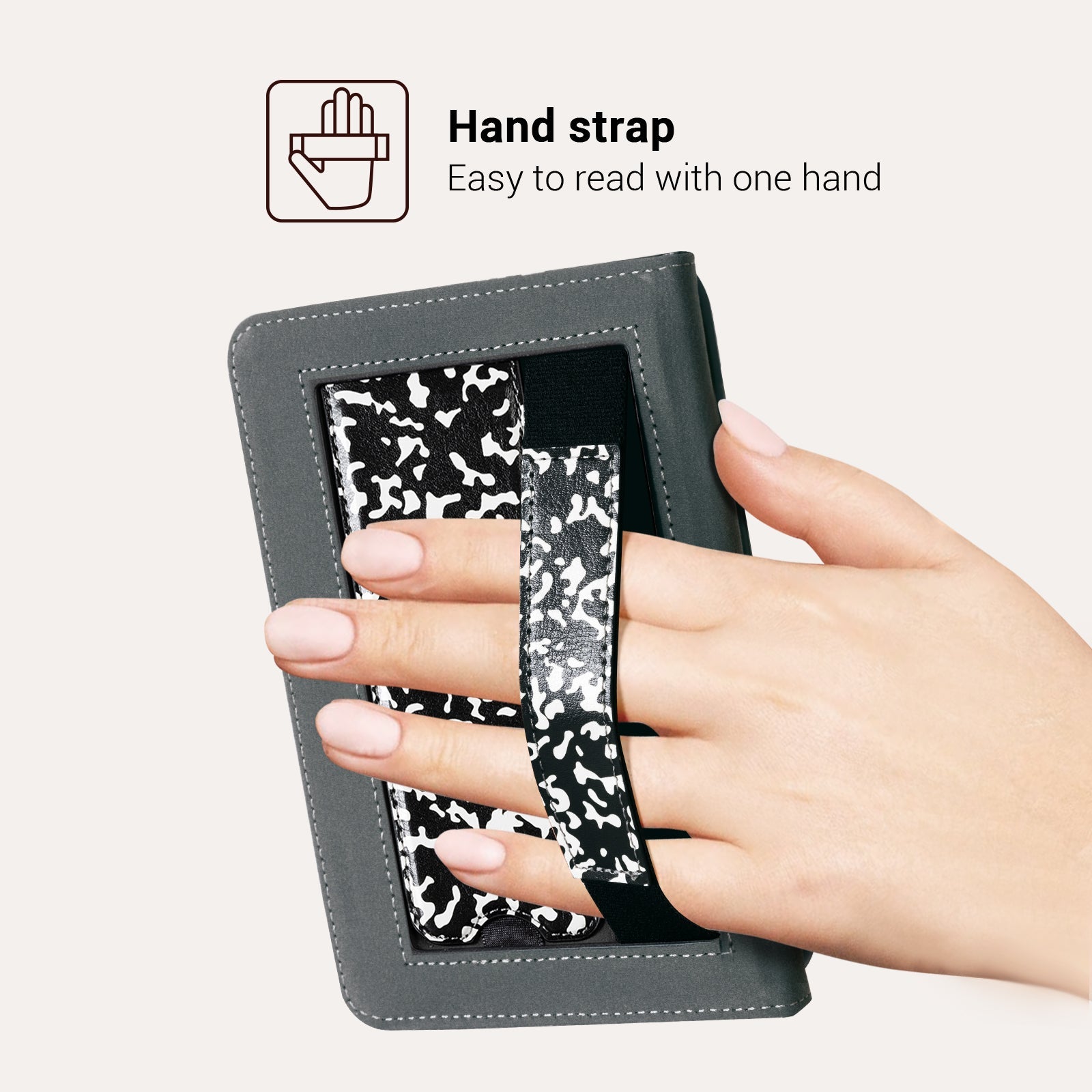 Kindle Basic (2022/2024 6 INCH) Stand Case-Multiple Prints#Color_Black Notes