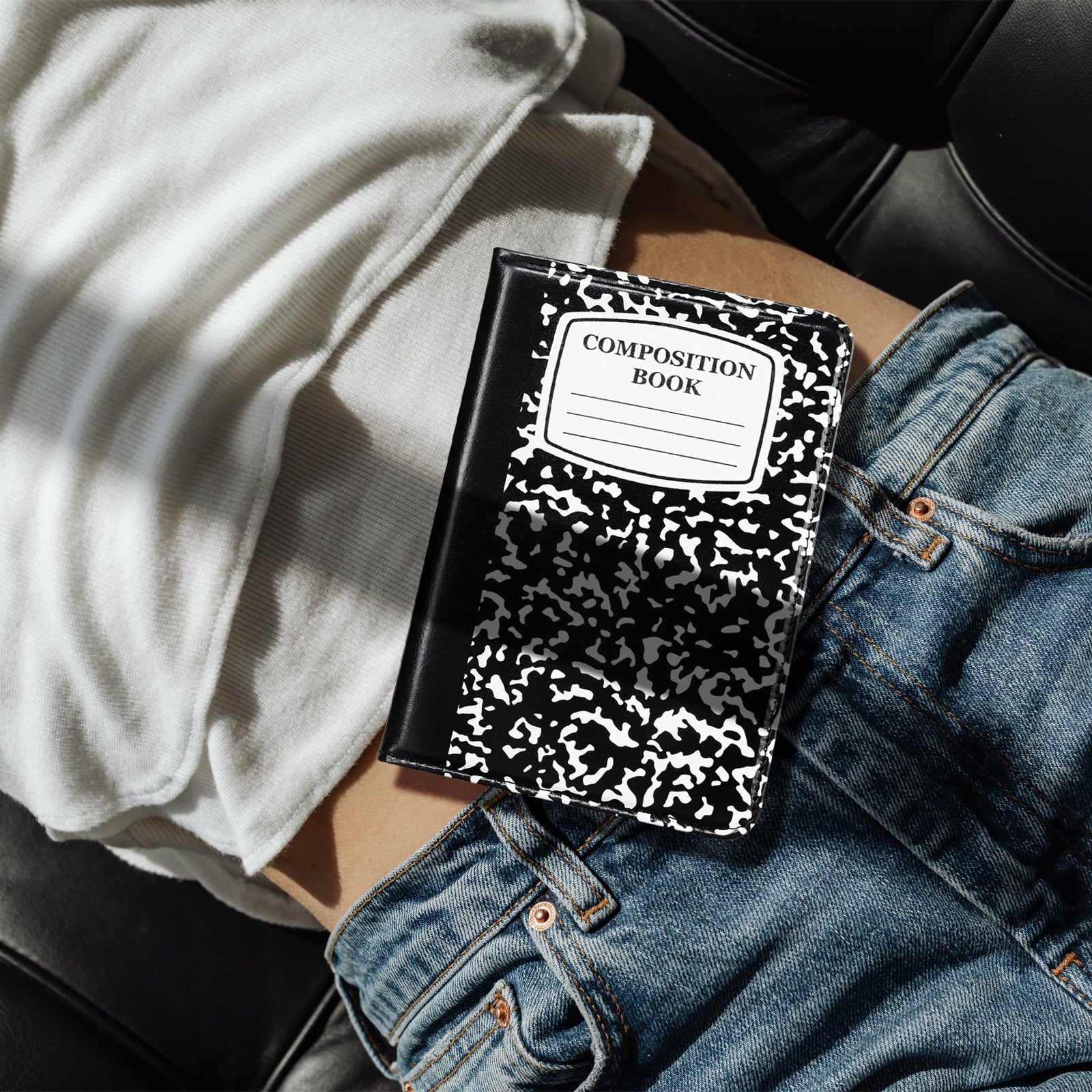 Classics Black Notes Kindle Basic 6 Inch Case With Stand