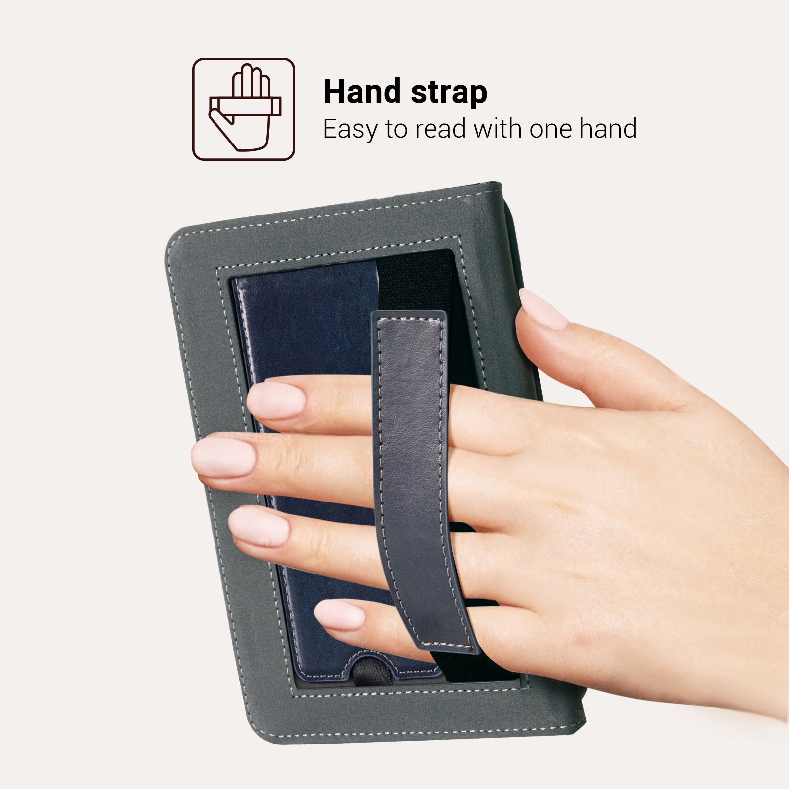 Classics Dark Blue Notes Kindle Basic 6 Inch Case With Stand
