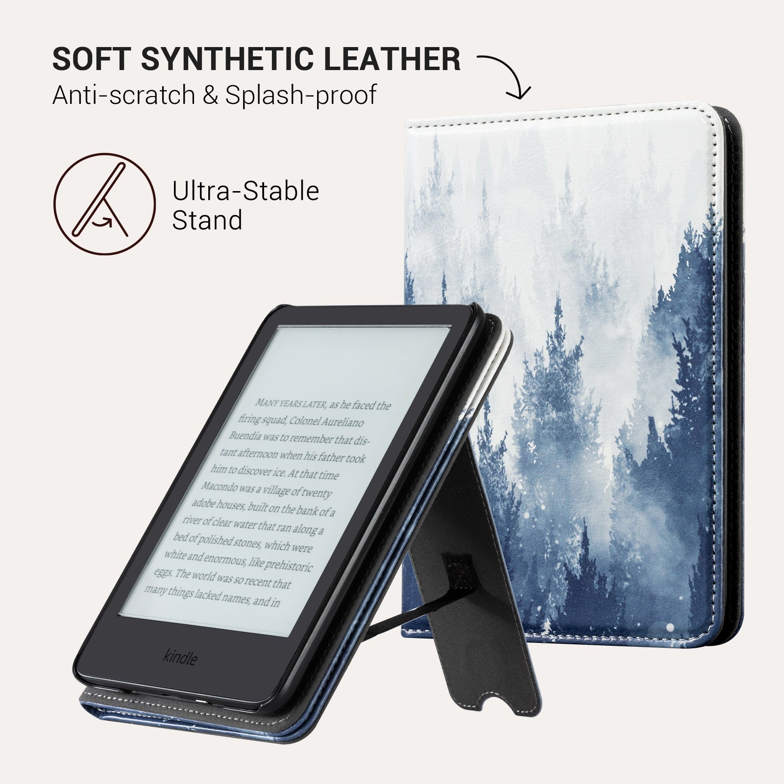 Senyu Forest Kindle Basic 6 Inch Case With Stand