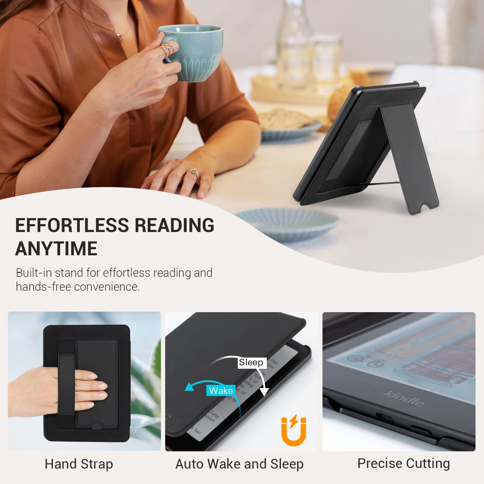 Kindle Paper White 6th-Stand Voltage Case#Color_Black