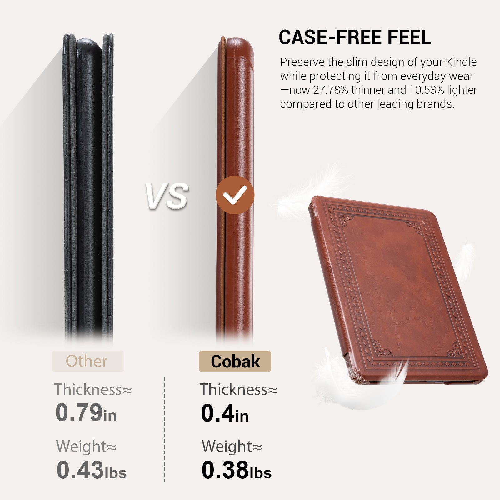 Kindle Paper White 6th-Stand Voltage Case#Color_Cowhide Brown