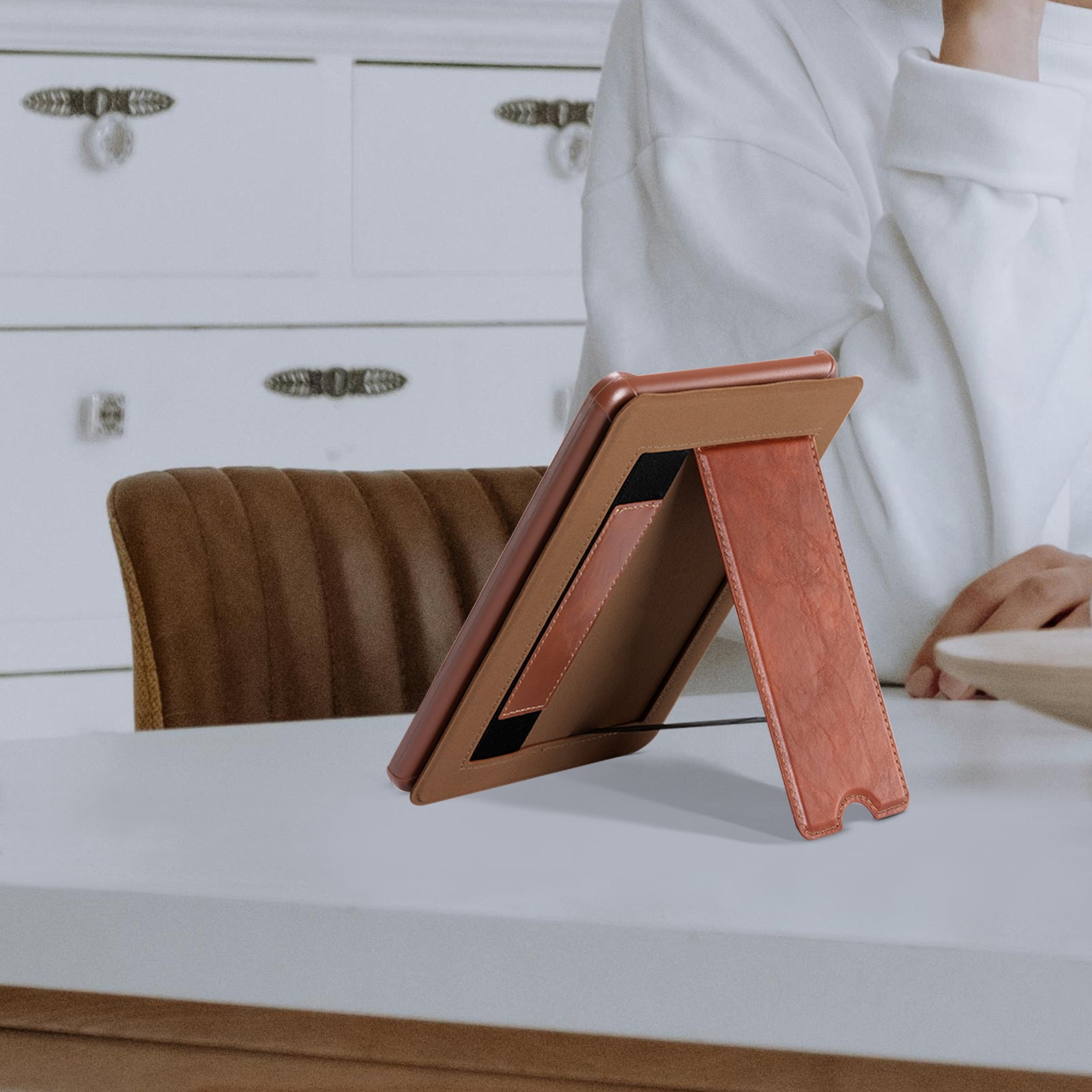 Kindle Paper White 6th-Stand Voltage Case#Color_Cowhide Brown