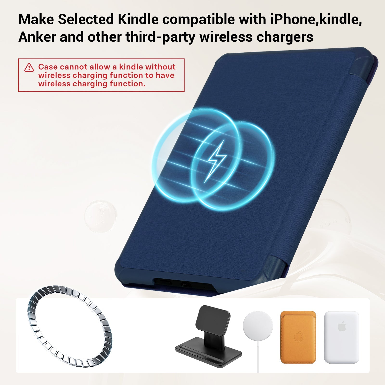 Kindle Paper White 6th-Stand Voltage Case#Color_Dark Blue