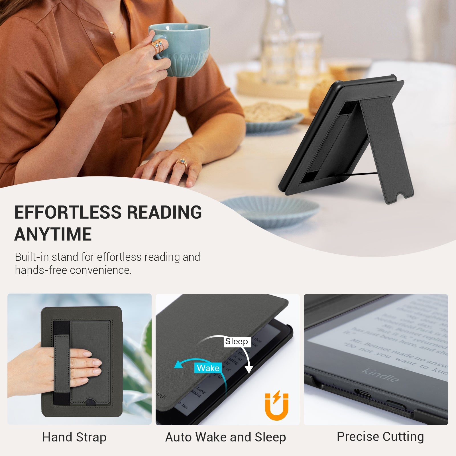 Kindle Paper White 6th-Stand Voltage Case#Color_Gray