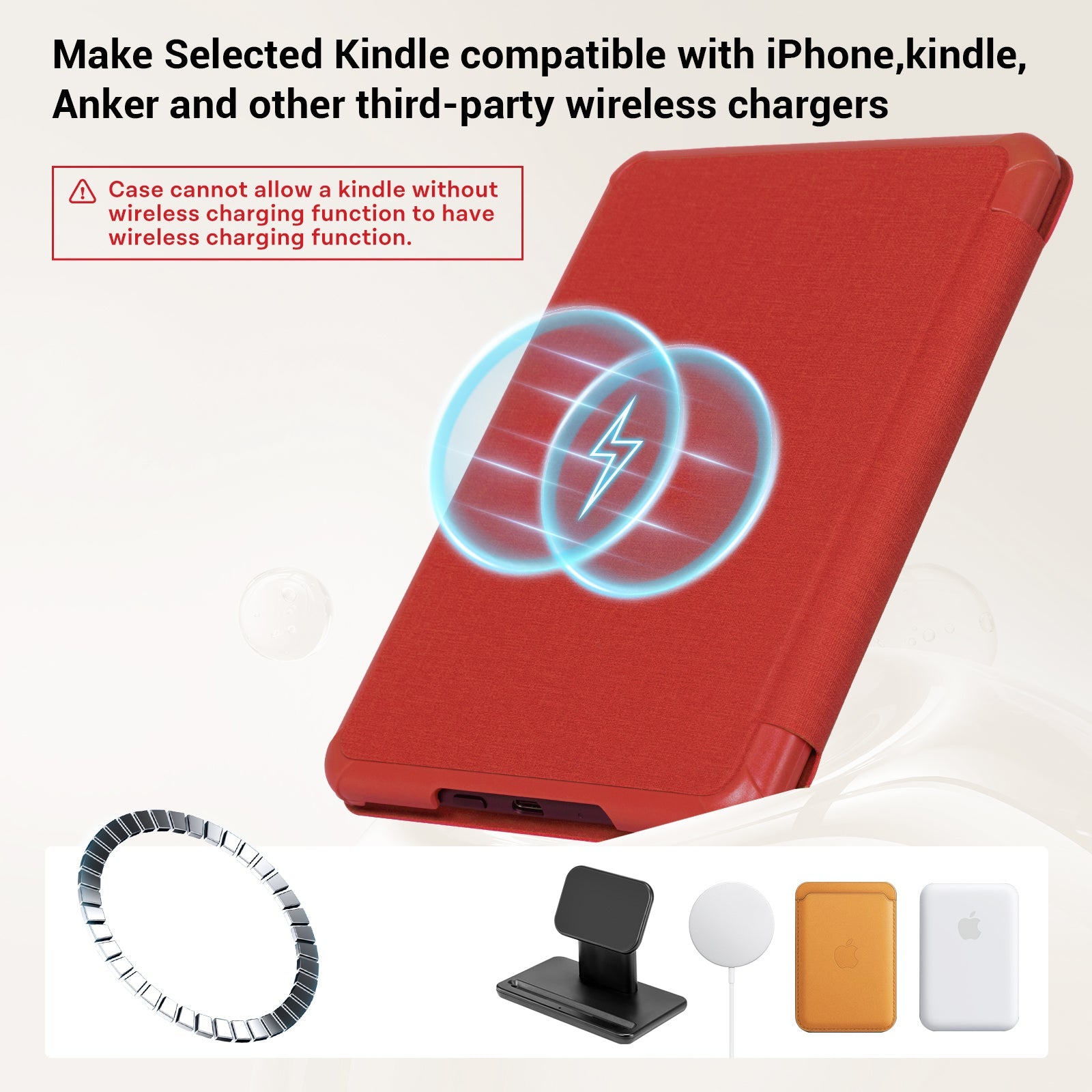 Kindle Paper White 6th-Stand Voltage Case#Color_Red
