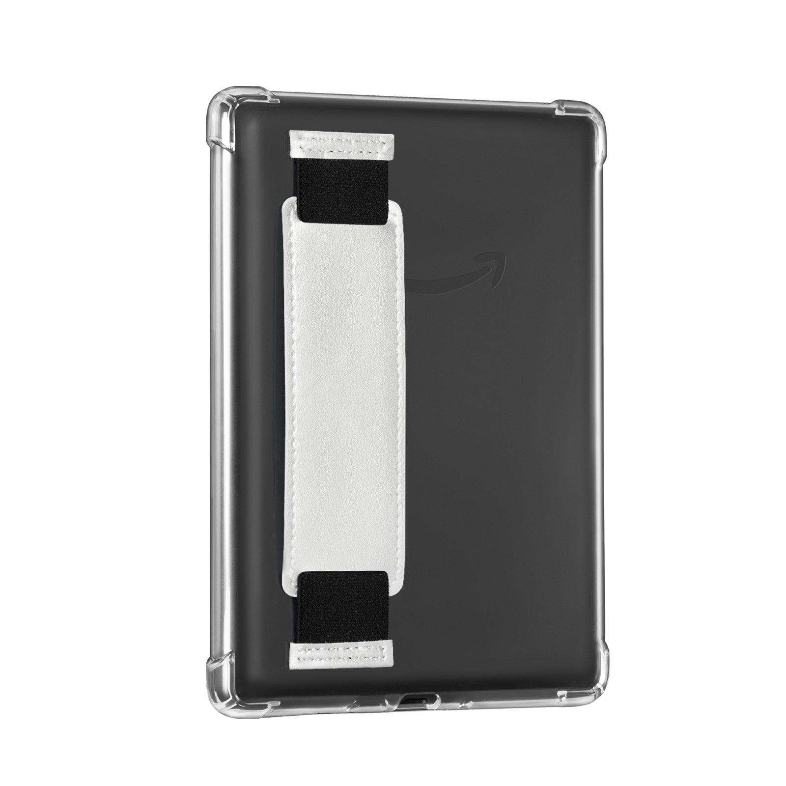 Kindle Paperwhite 12th Gen (2024 7 inch) Clear with Hand Strap Case#Color_Candlelight Silver