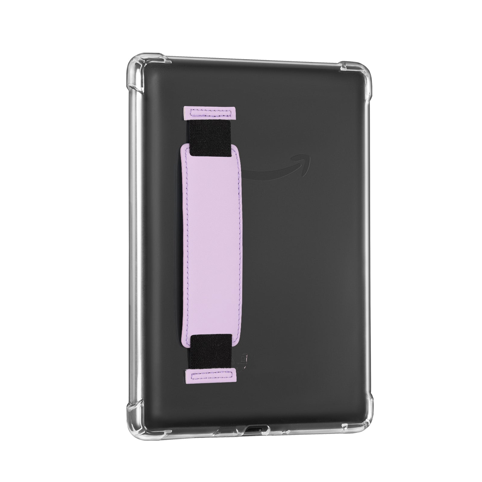 Kindle Paperwhite 12th Gen (2024 7 inch) Clear with Hand Strap Case#Color_Lilac Purple