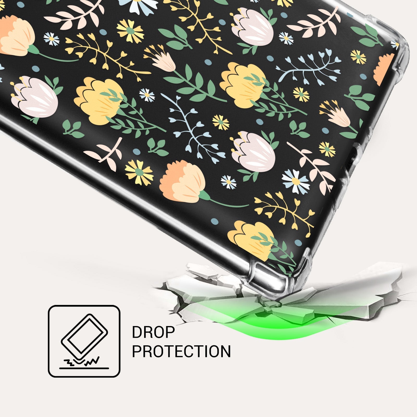 Kindle Paperwhite 12th Gen (2024 7 inch) clear-prints Case#Color_Butterfly Flower