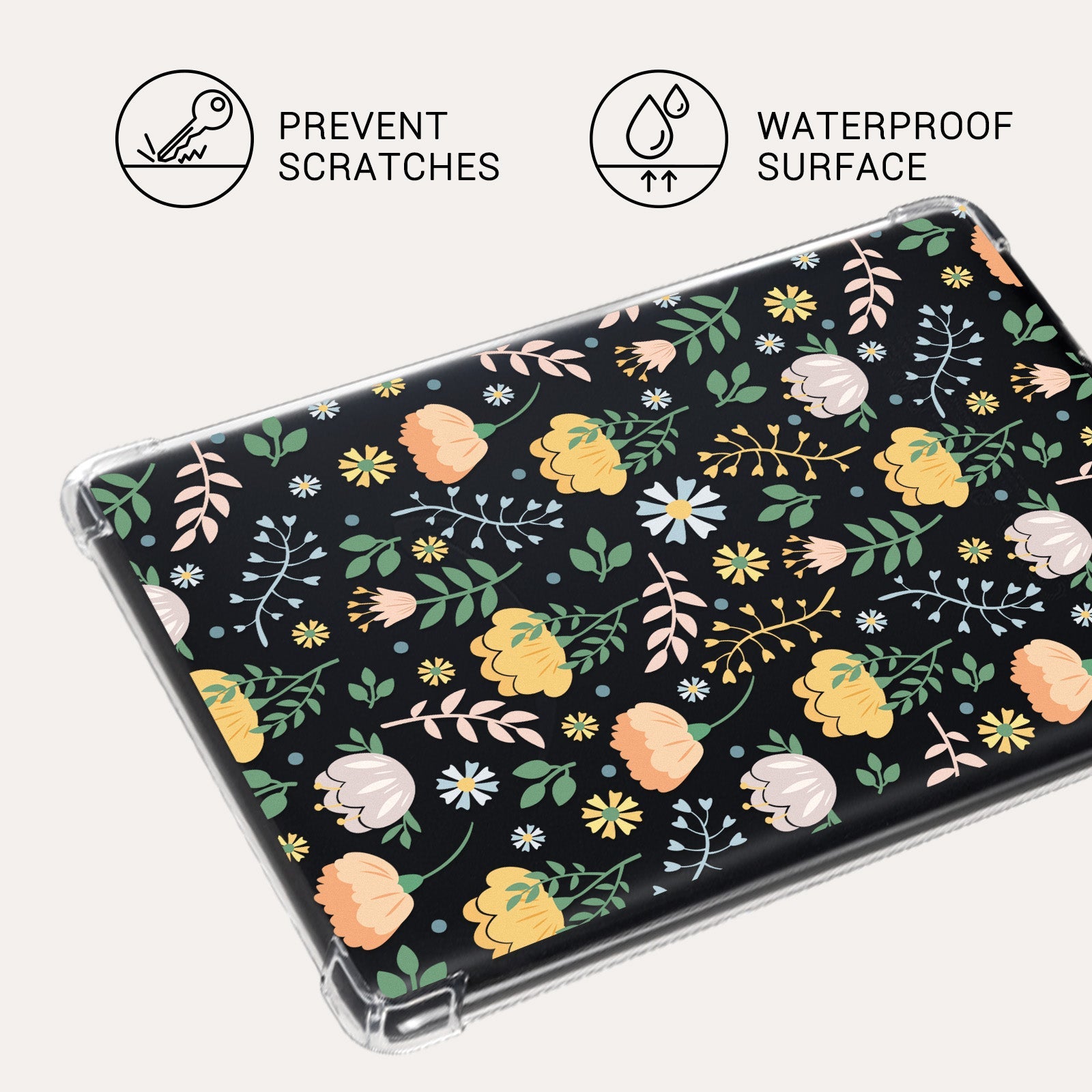 Kindle Paperwhite 12th Gen (2024 7 inch) clear-prints Case#Color_Butterfly Flower