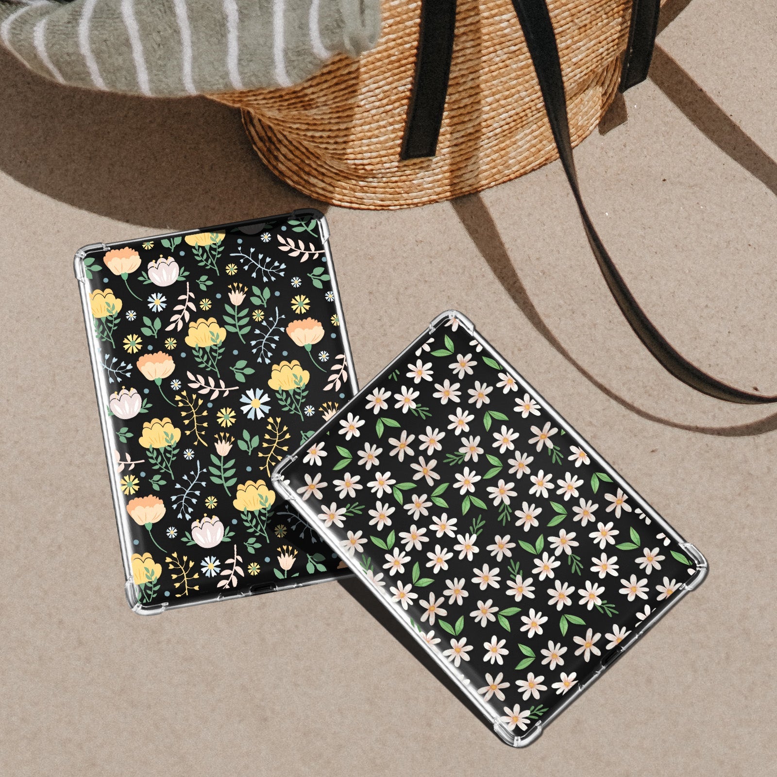 Kindle Paperwhite 12th Gen (2024 7 inch) clear-prints Case#Color_Butterfly Flower