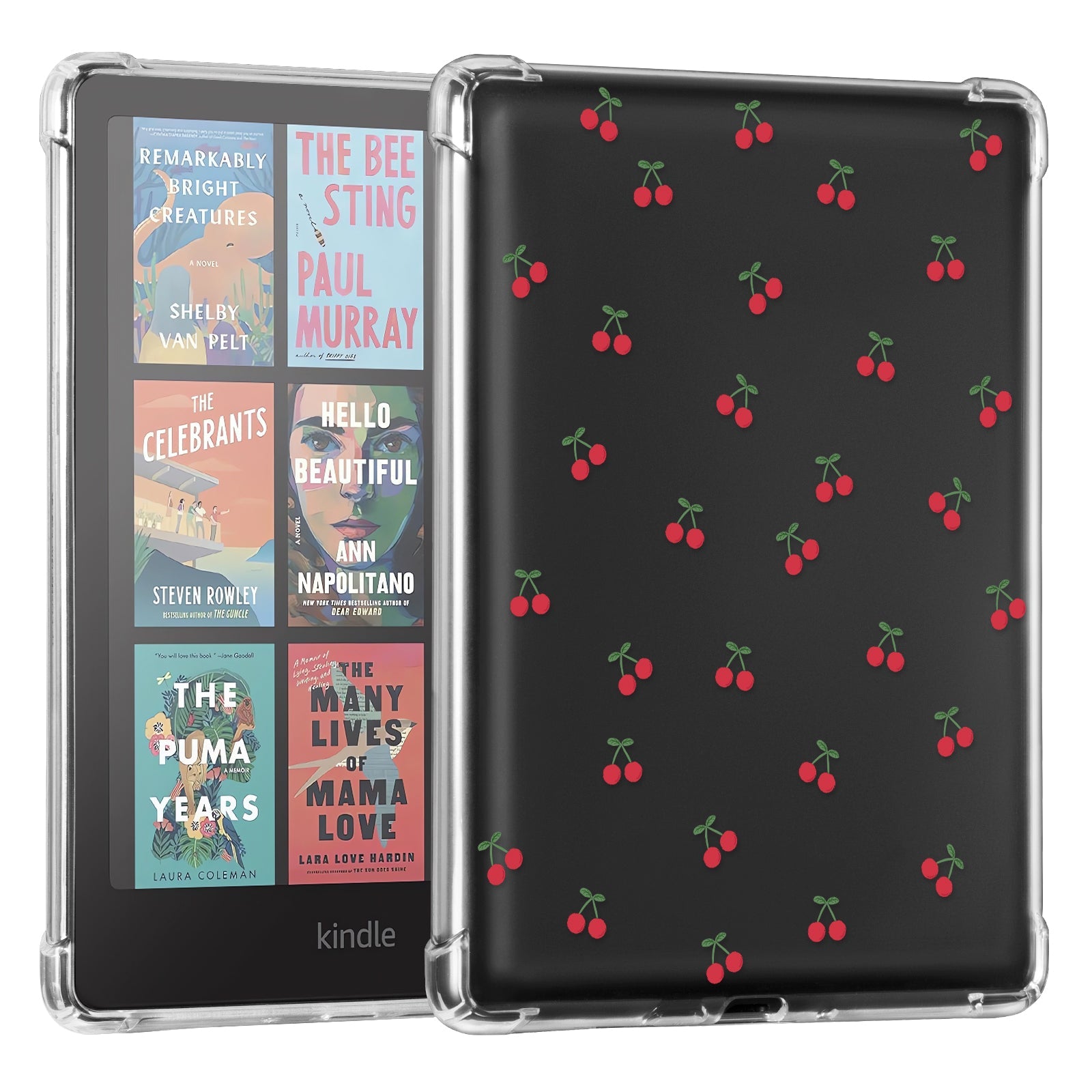 Kindle Paperwhite 12th Gen (2024 7 inch) clear-prints Case#Color_Cherry