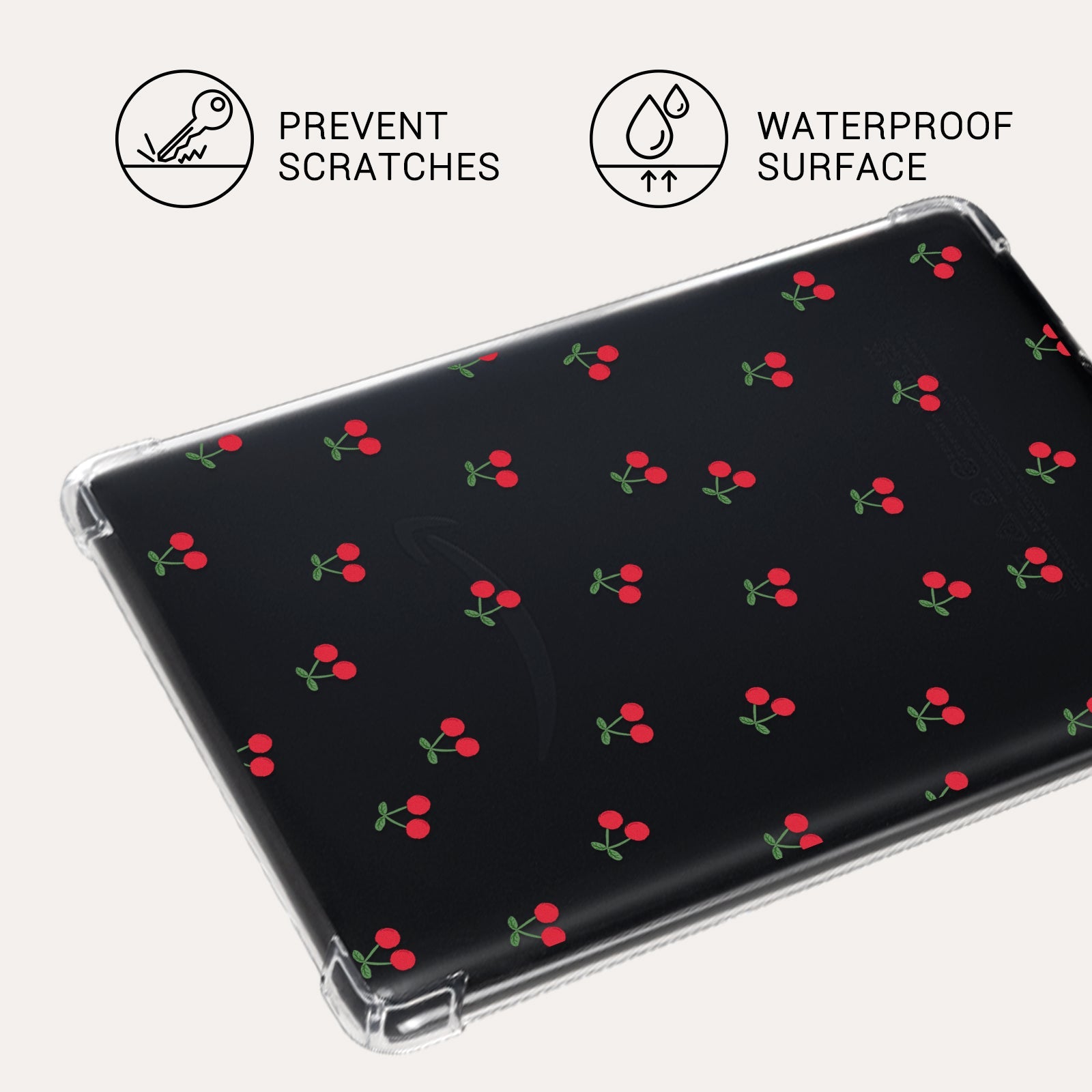 Eden Cherry Kindle Paperwhite 7 inch Clear Case