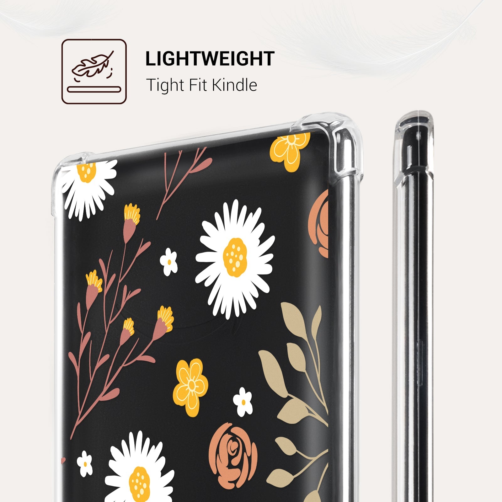 Eden Chrysanthemum Kindle Paperwhite 7 inch Clear Case