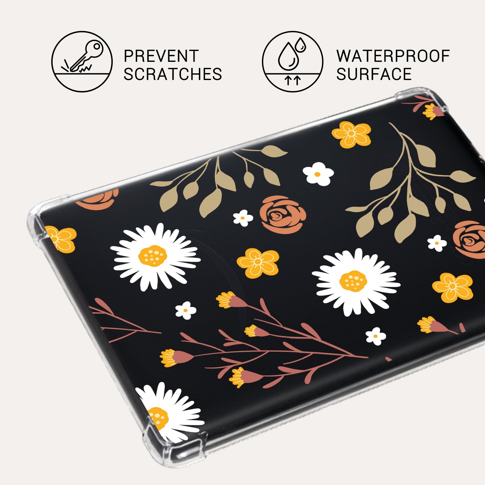 Kindle Paperwhite 12th Gen (2024 7 inch) clear-prints Case#Color_Chrysanthemum