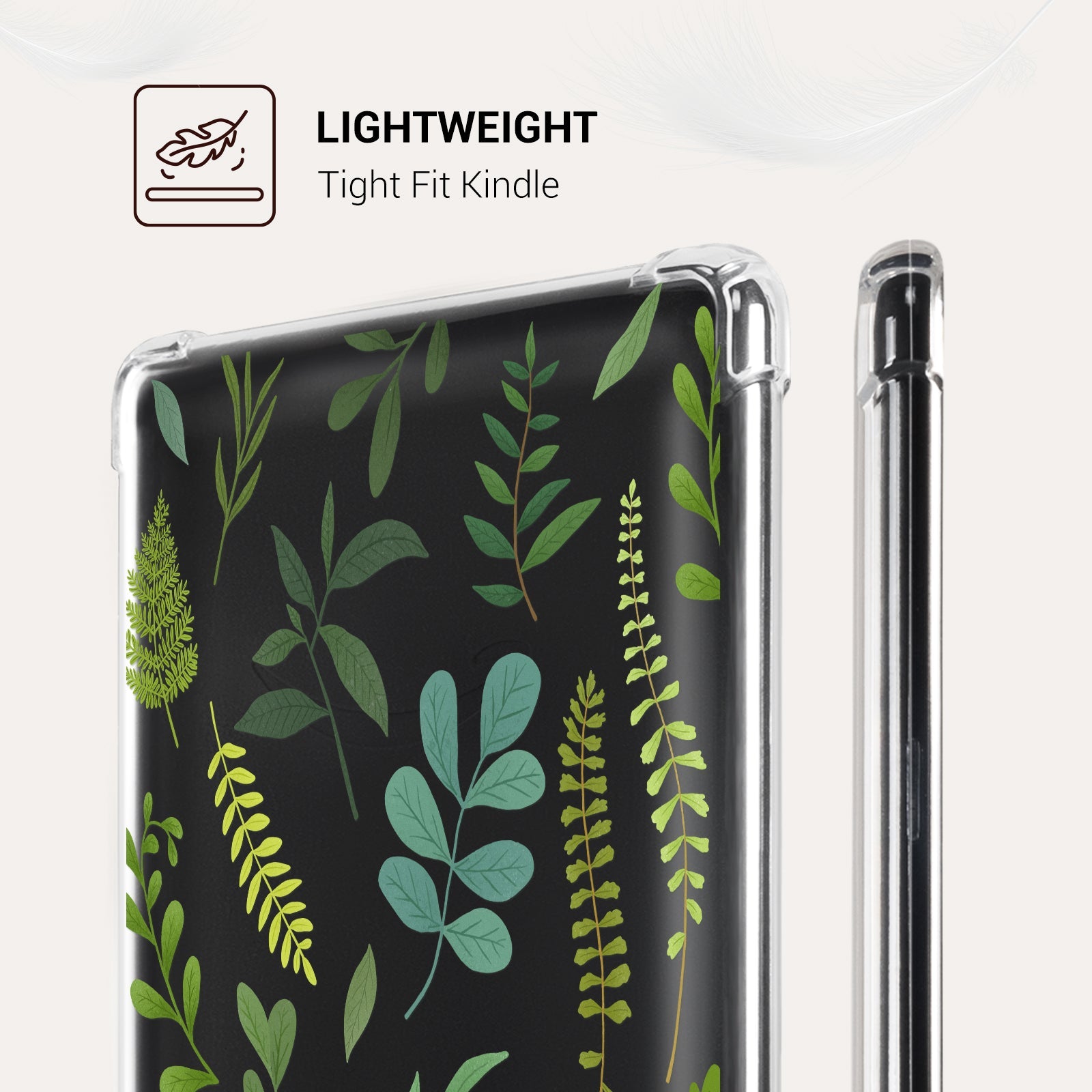 Kindle Paperwhite 12th Gen (2024 7 inch) clear-prints Case#Color_Green