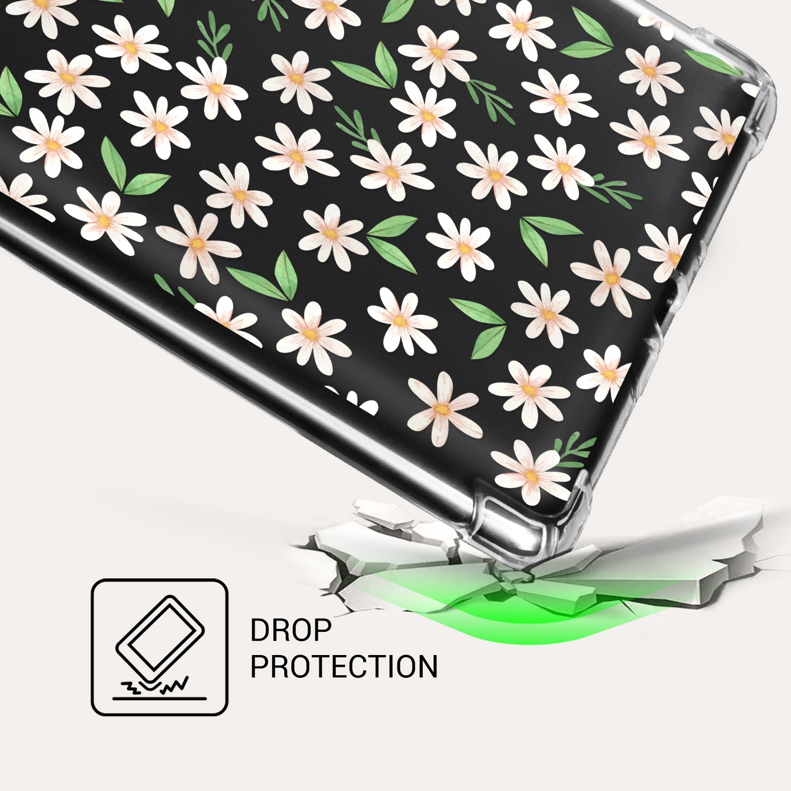 Kindle Paperwhite 12th Gen (2024 7 inch) clear-prints Case#Color_Pink Flower