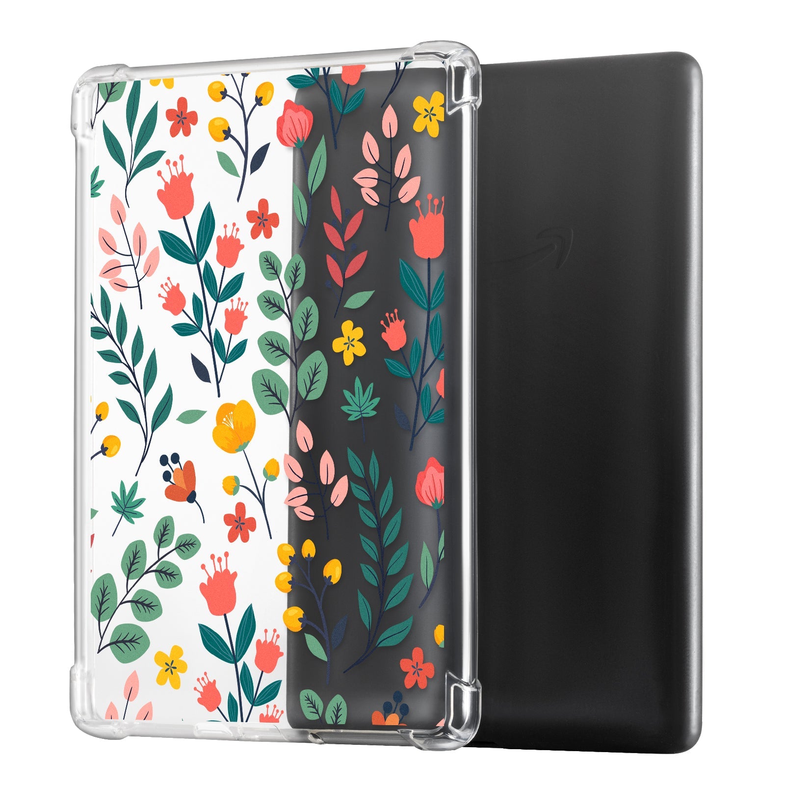Kindle Paperwhite 12th Gen (2024 7 inch) clear-prints Case#Color_Sea of Flowers
