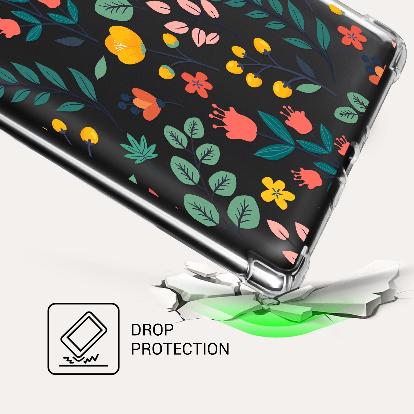 Kindle Paperwhite 12th Gen (2024 7 inch) clear-prints Case#Color_Sea of Flowers