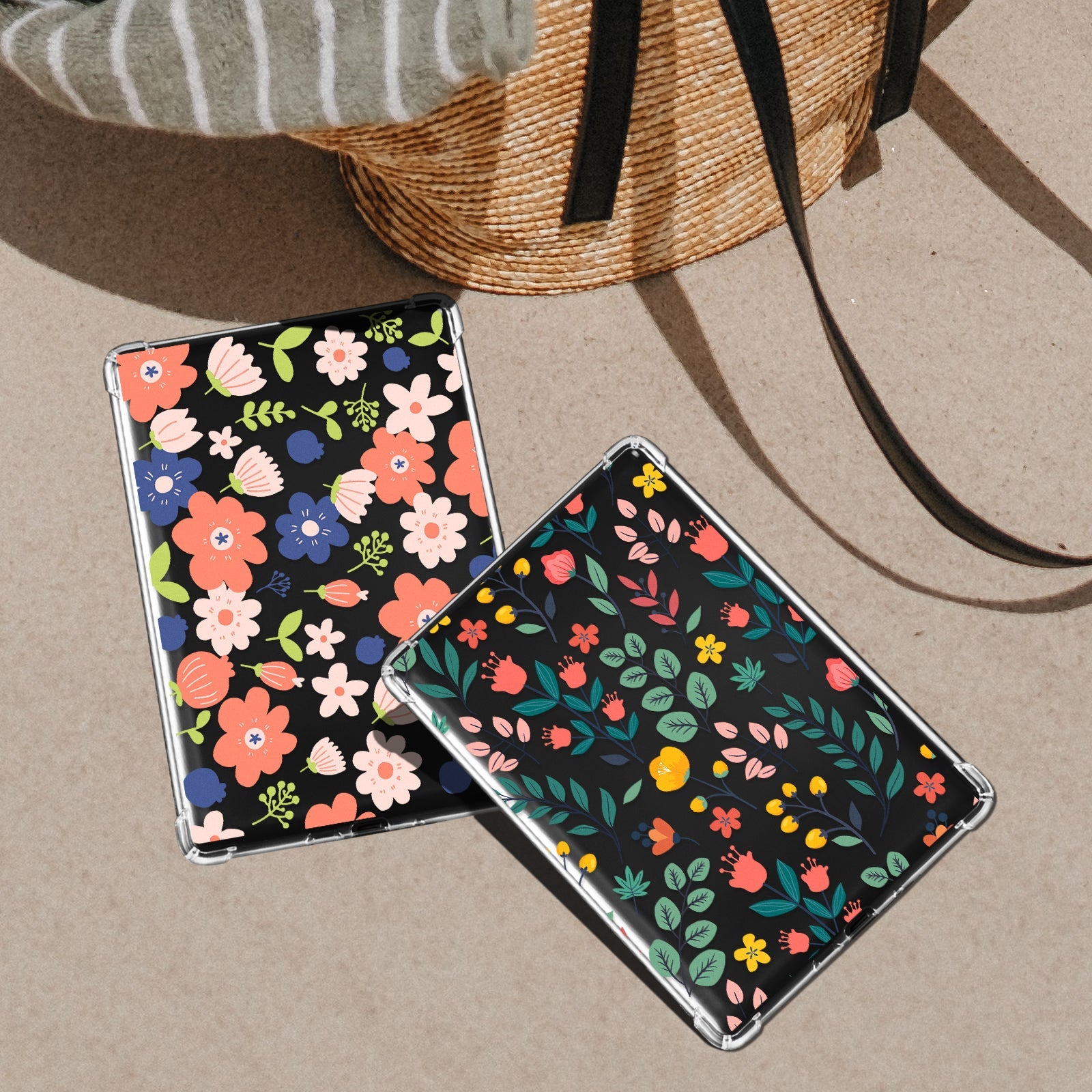 Kindle Paperwhite 12th Gen (2024 7 inch) clear-prints Case#Color_Sea of Flowers